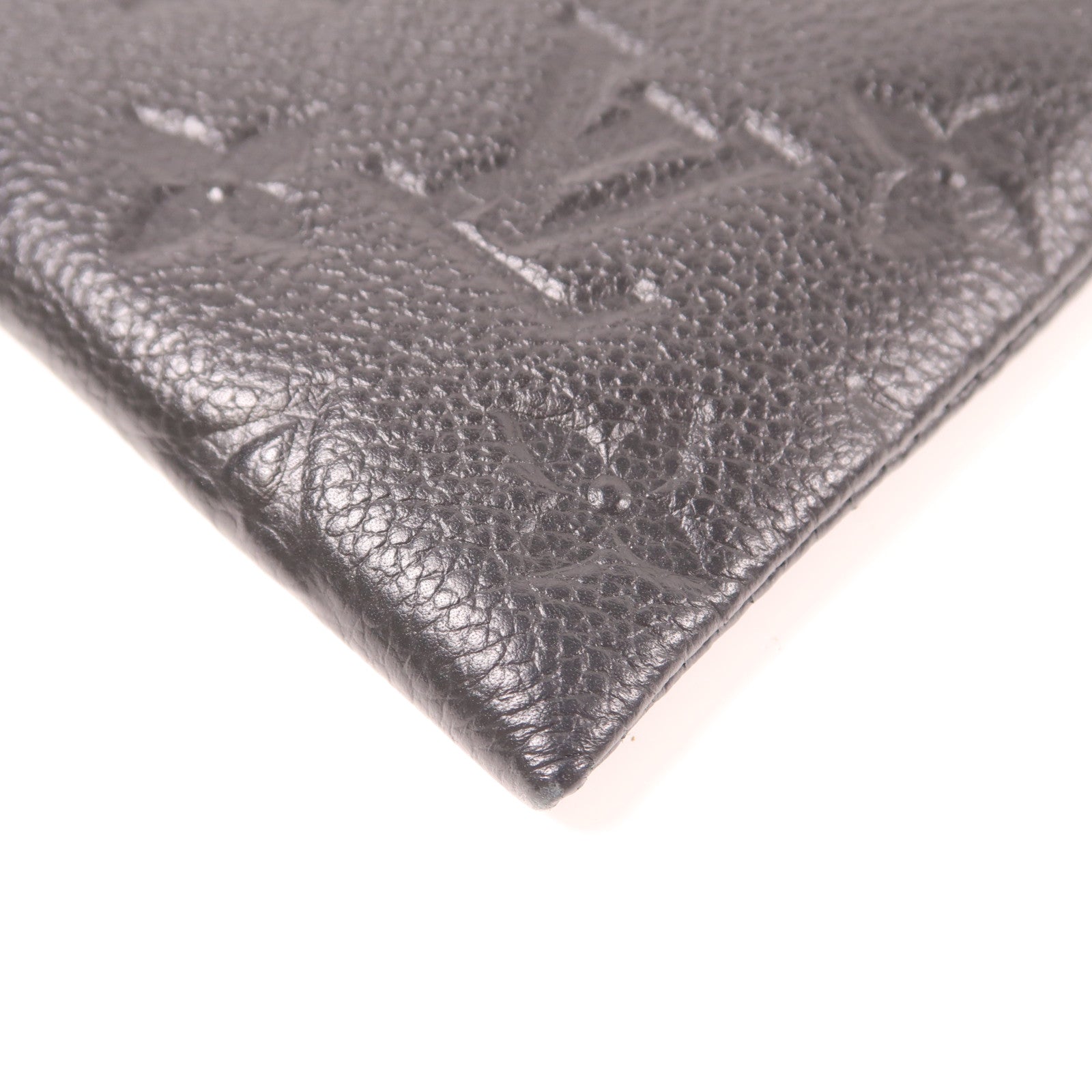 LOUIS VUITTON Monogram Empreinte Daily Pouch金扣手拿包黑色