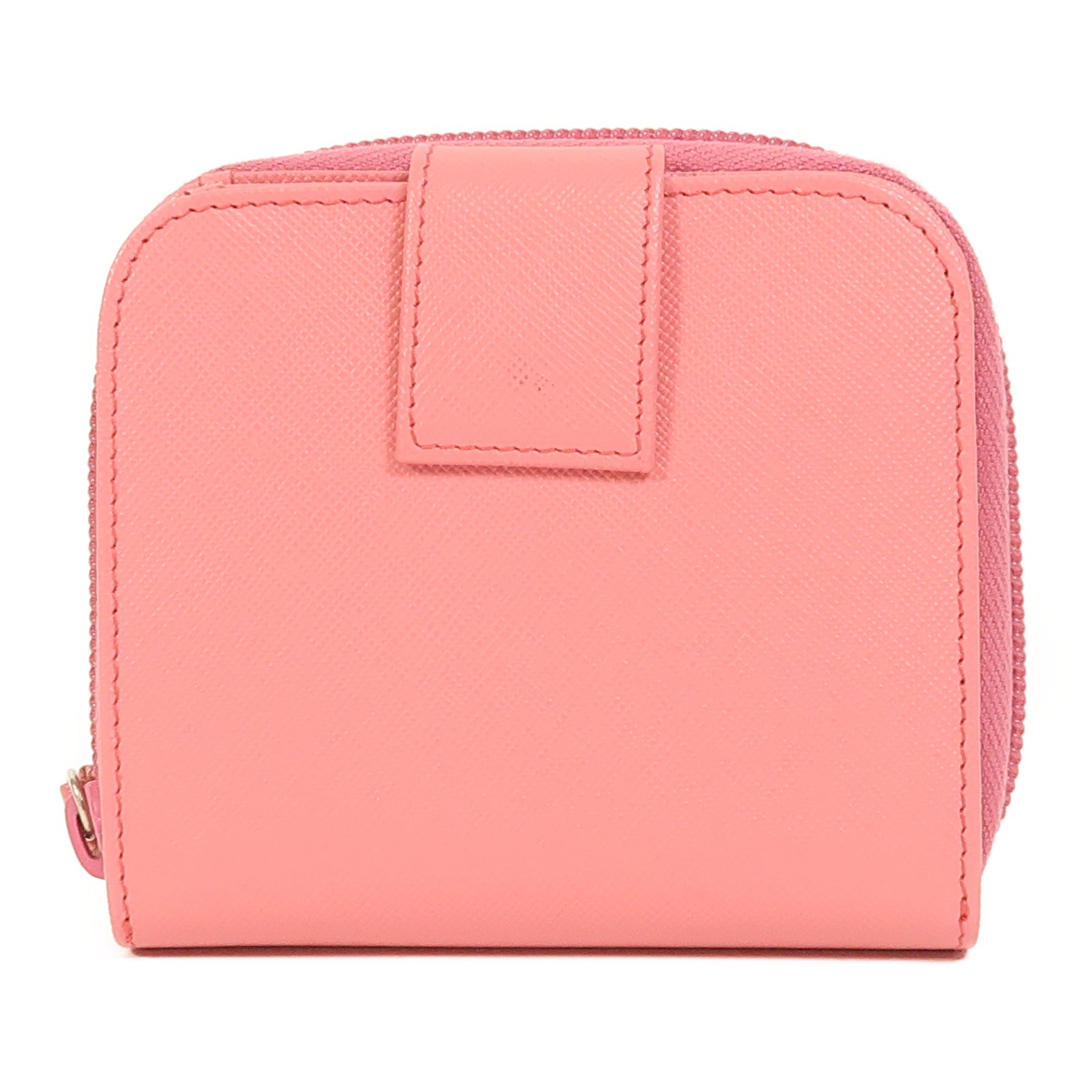 PRADA Saffiano皮革Wallet銀扣錢包