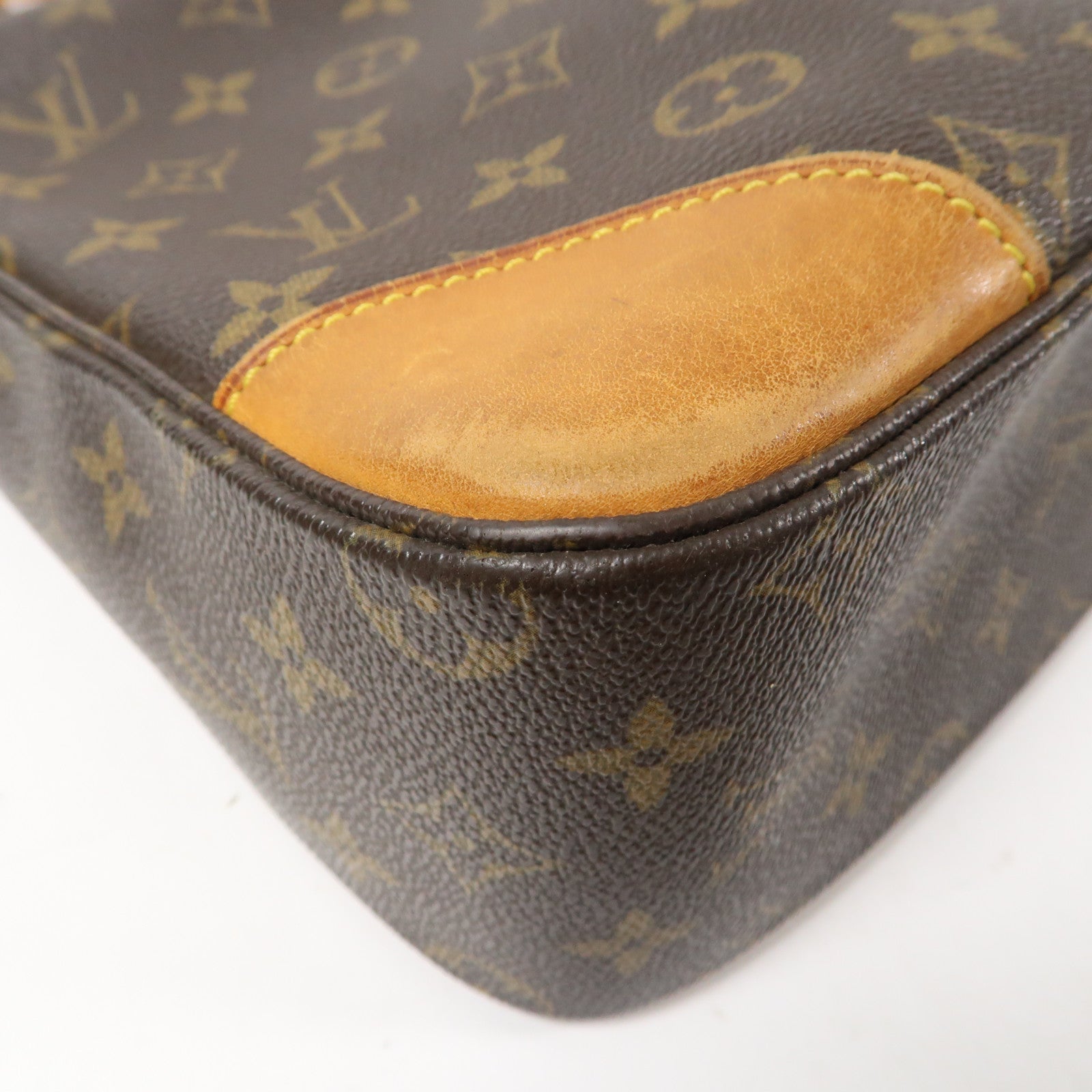 LOUIS VUITTON Monogram Boulogne金扣肩背袋啡色
