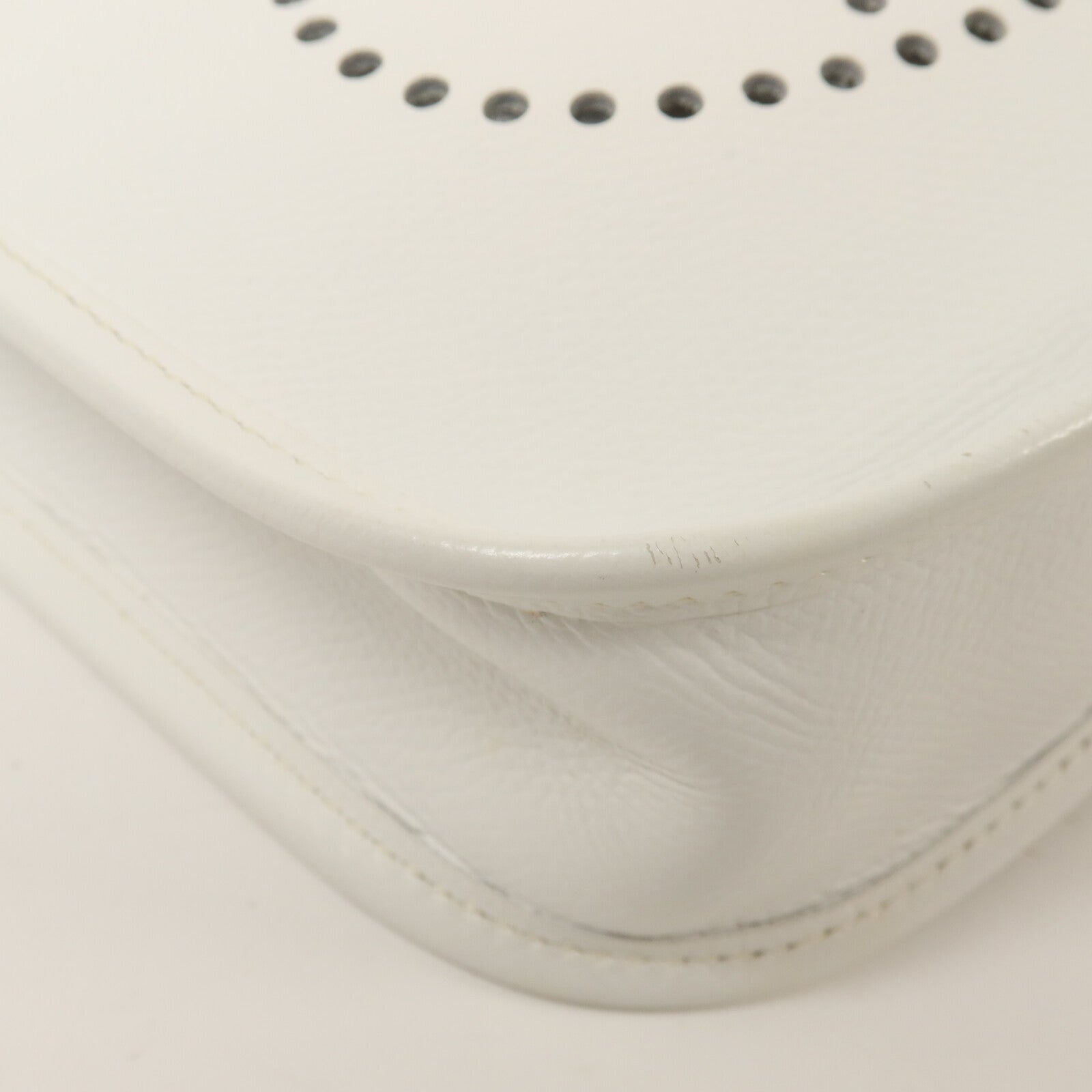 HERMES Epsom皮革Evelyne TPM肩背袋White