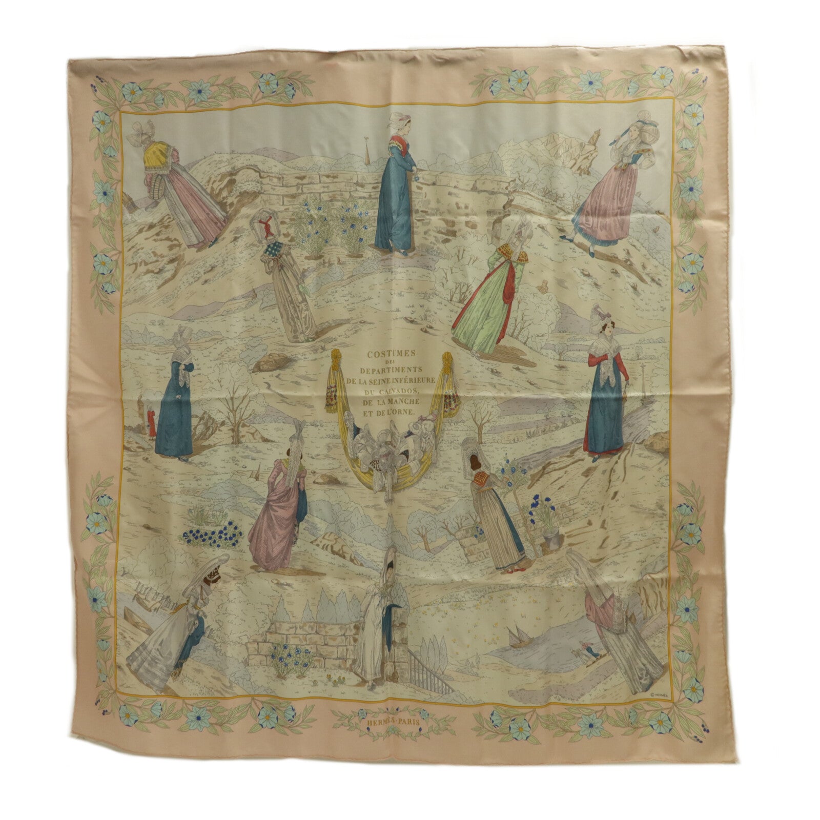 HERMES 絲質Scarf 90X90絲巾