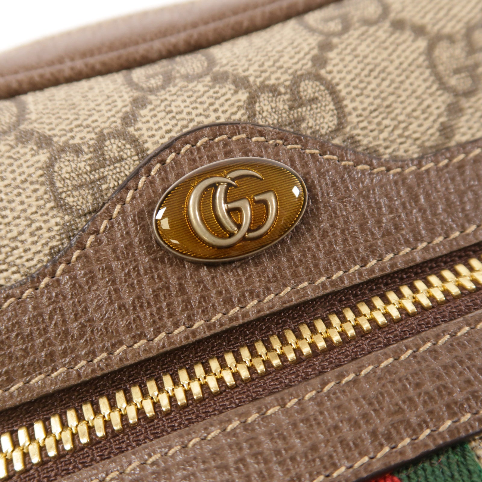 GUCCI 塗層帆布Ophidia Waist Bag金扣腰包