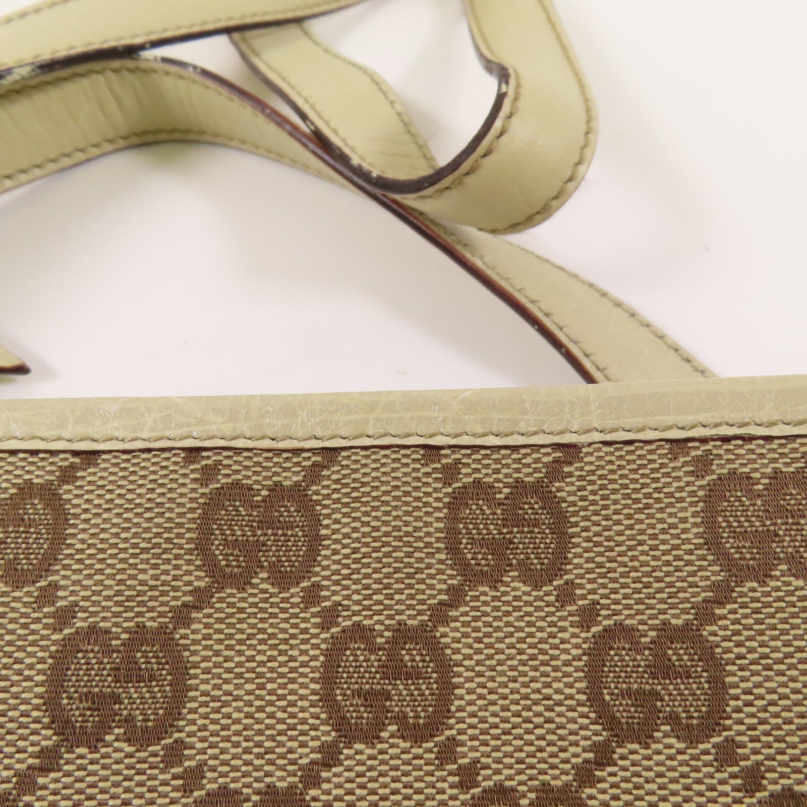 GUCCI 帆布Shouder Bag金扣肩背袋