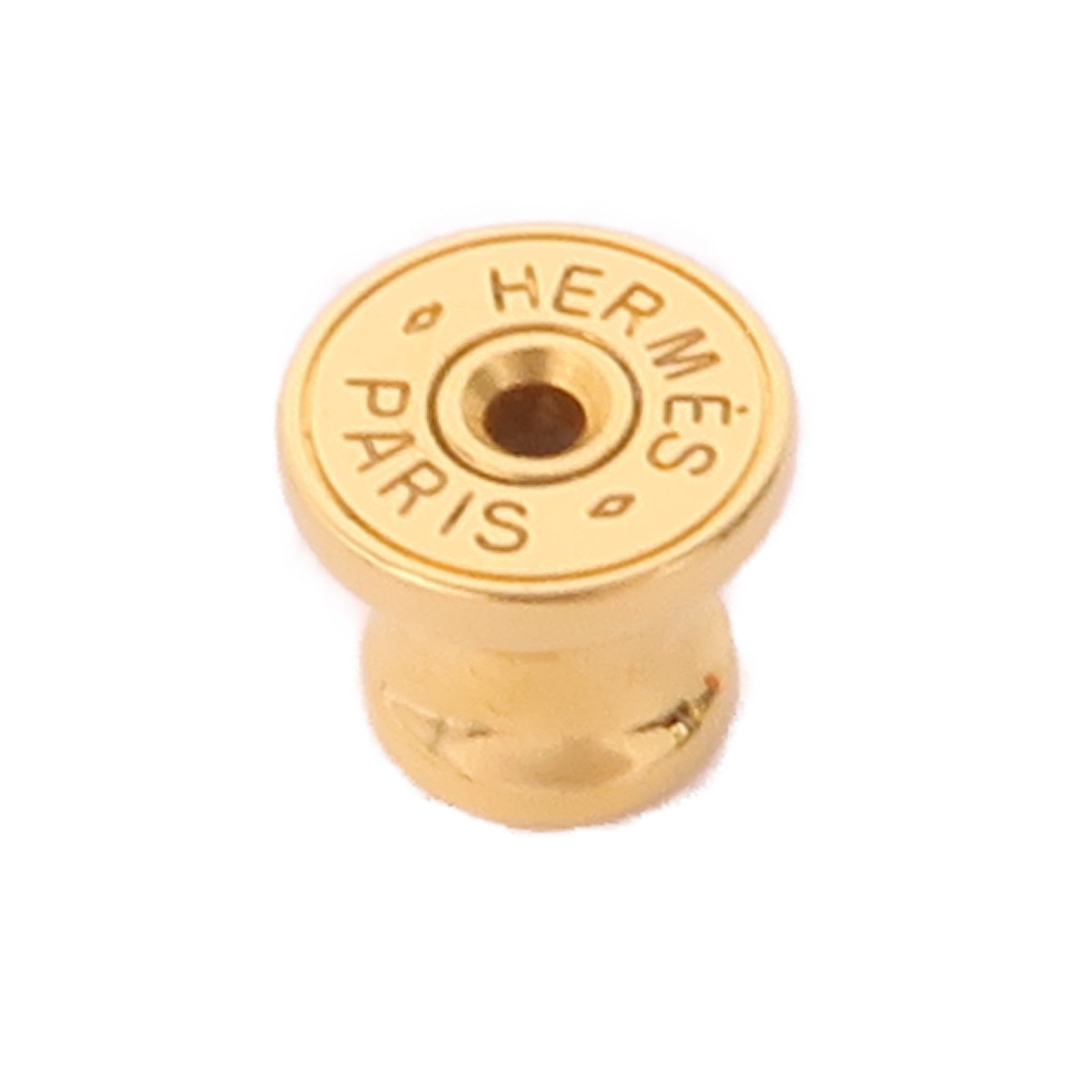 HERMES 金屬Pop H金扣耳環