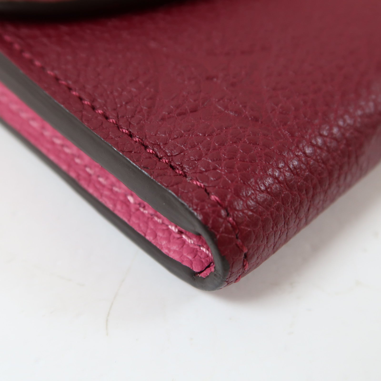 LOUIS VUITTON Monogram Empreinte Emilie Wallet金扣長錢包紅色