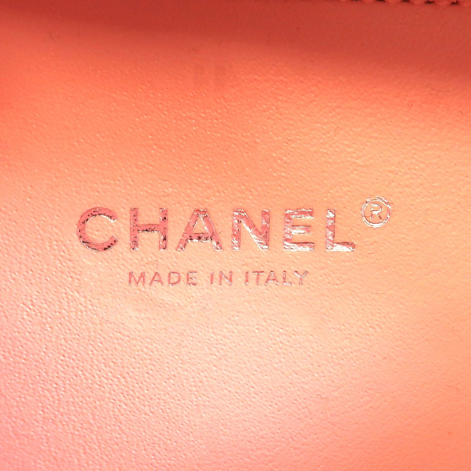 CHANEL 牛皮皮革Vanity Case銀扣手挽肩背兩用袋