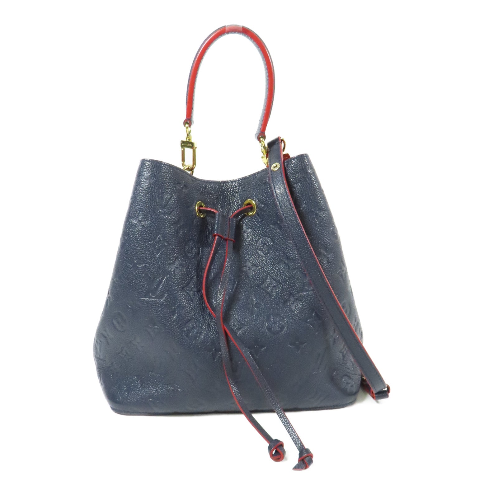LOUIS VUITTON Monogram Empreinte Neo Noe MM金扣手挽肩背兩用袋