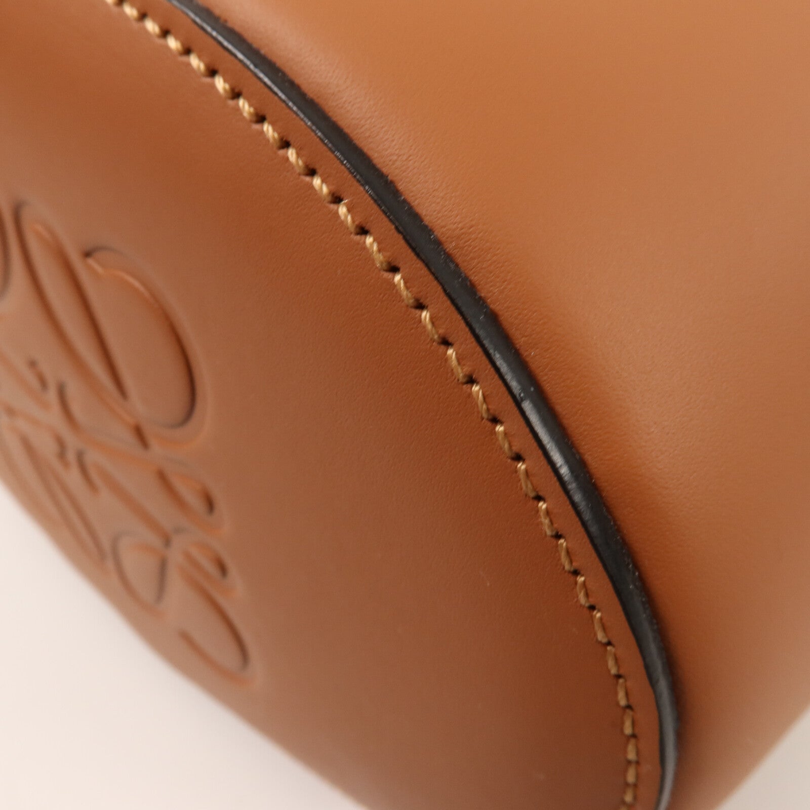 LOEWE 帆布/牛皮皮革Balloon Bag Small肩背袋
