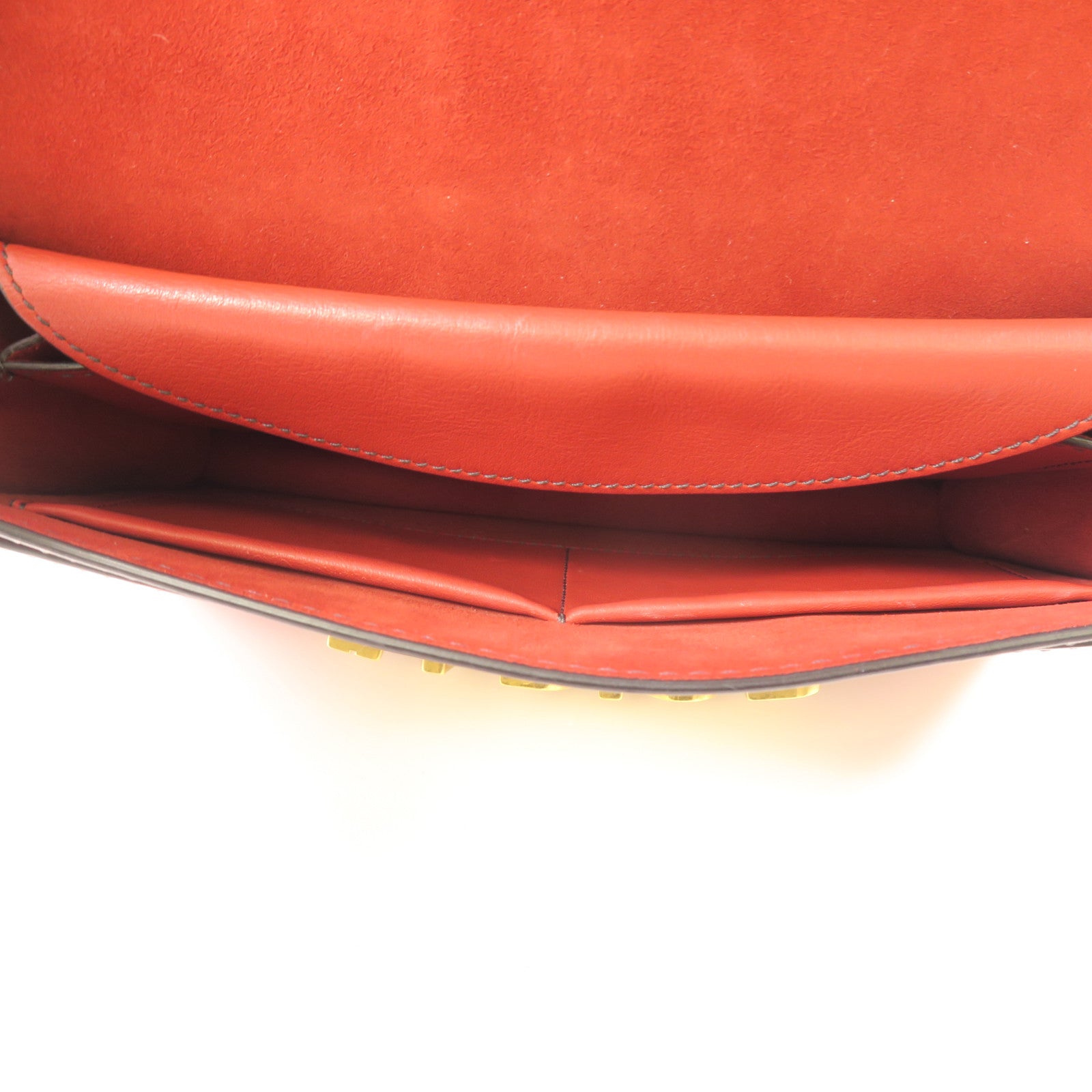 Dior 牛皮皮革J'aDior金扣鏈帶肩背袋紅色