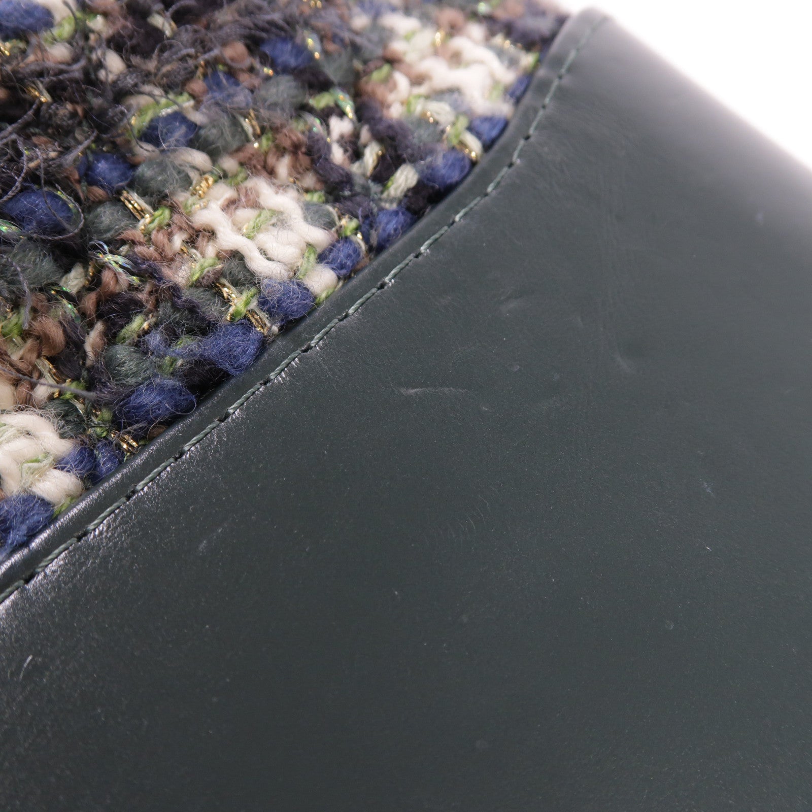 CHANEL CC GHW/SHW Gabrielle Bag Shoulder Bag Medium Hobo Tweed Calfskin Leather