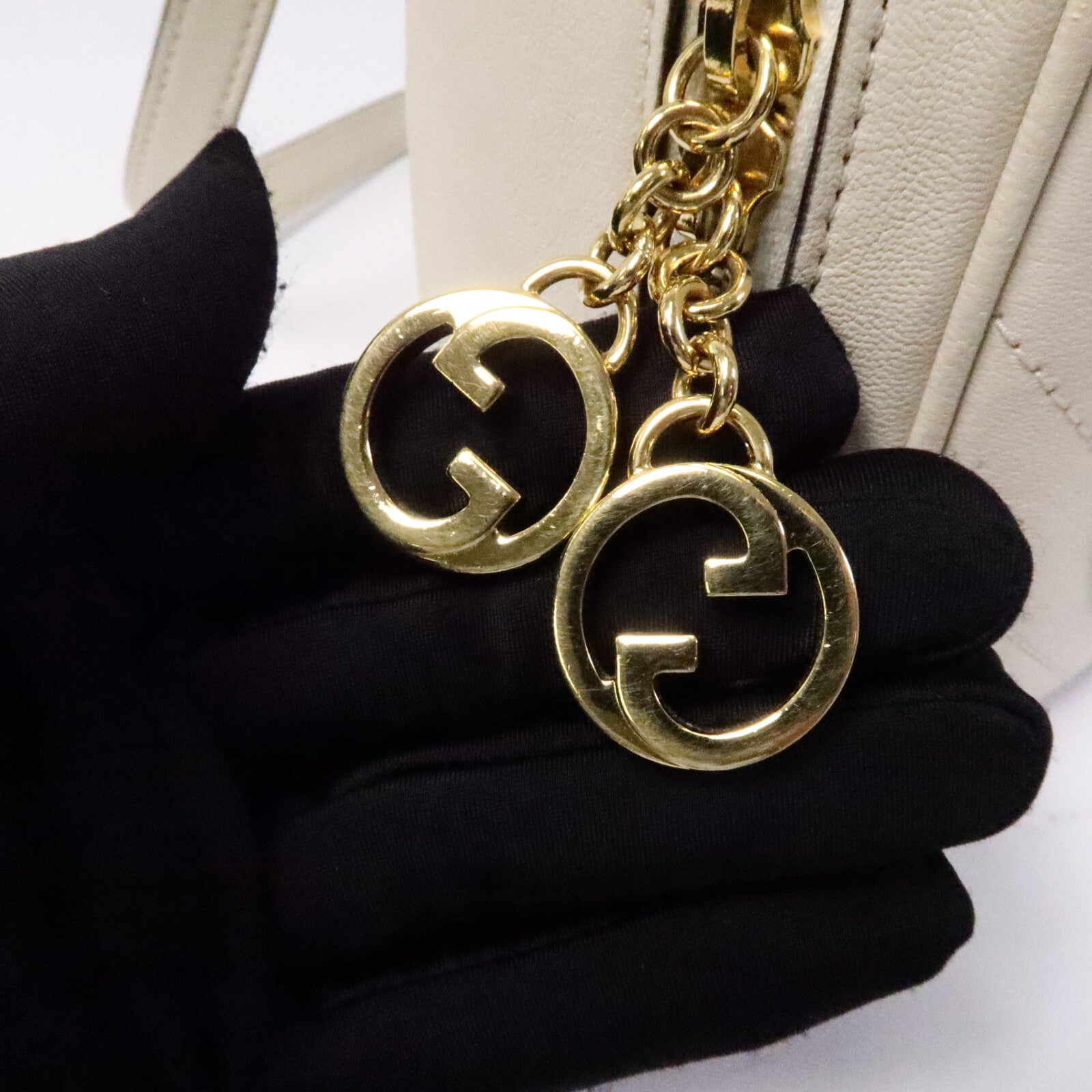 GUCCI 牛皮皮革Blondie手挽肩背兩用袋