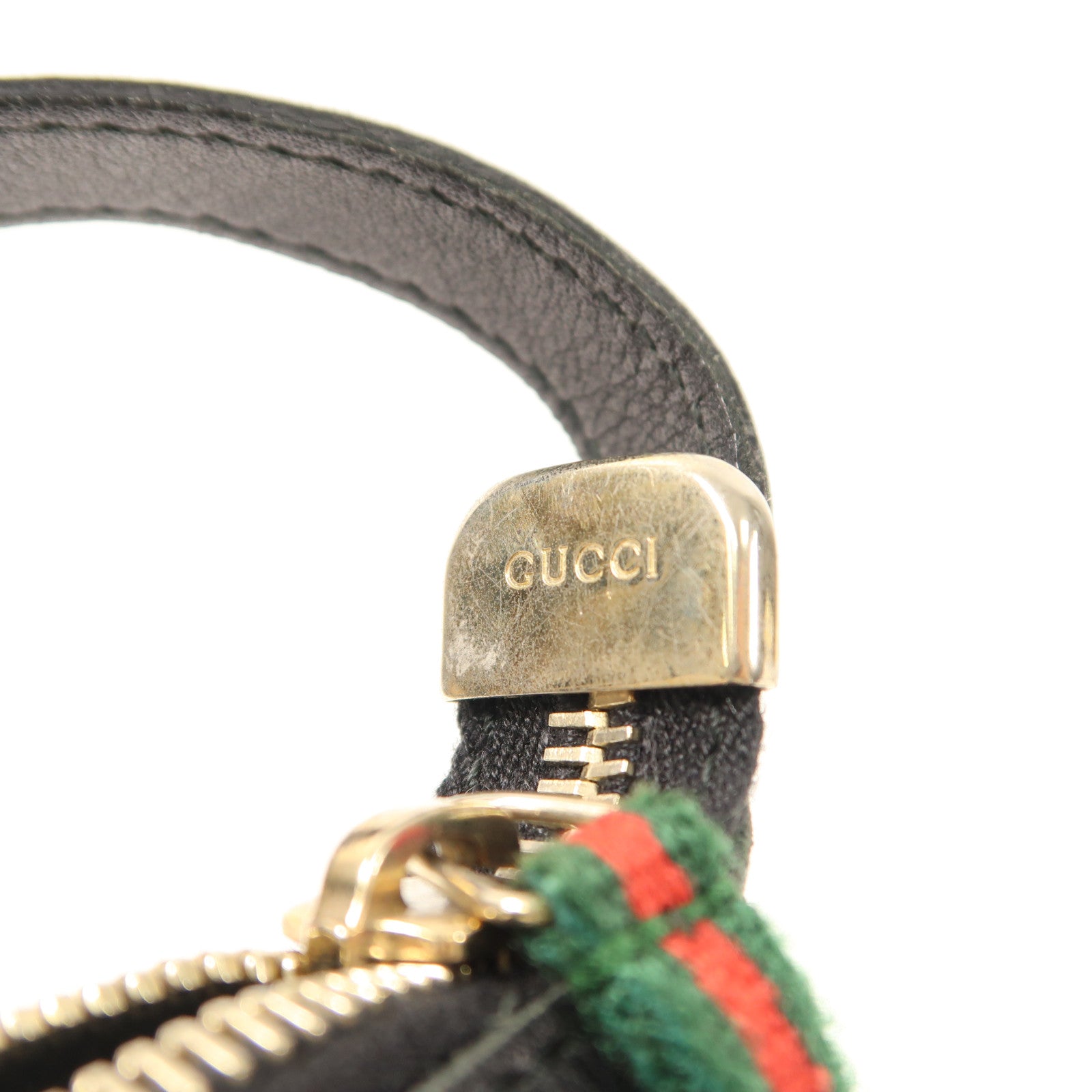 GUCCI 帆布Accessory Pouch金扣手挽袋