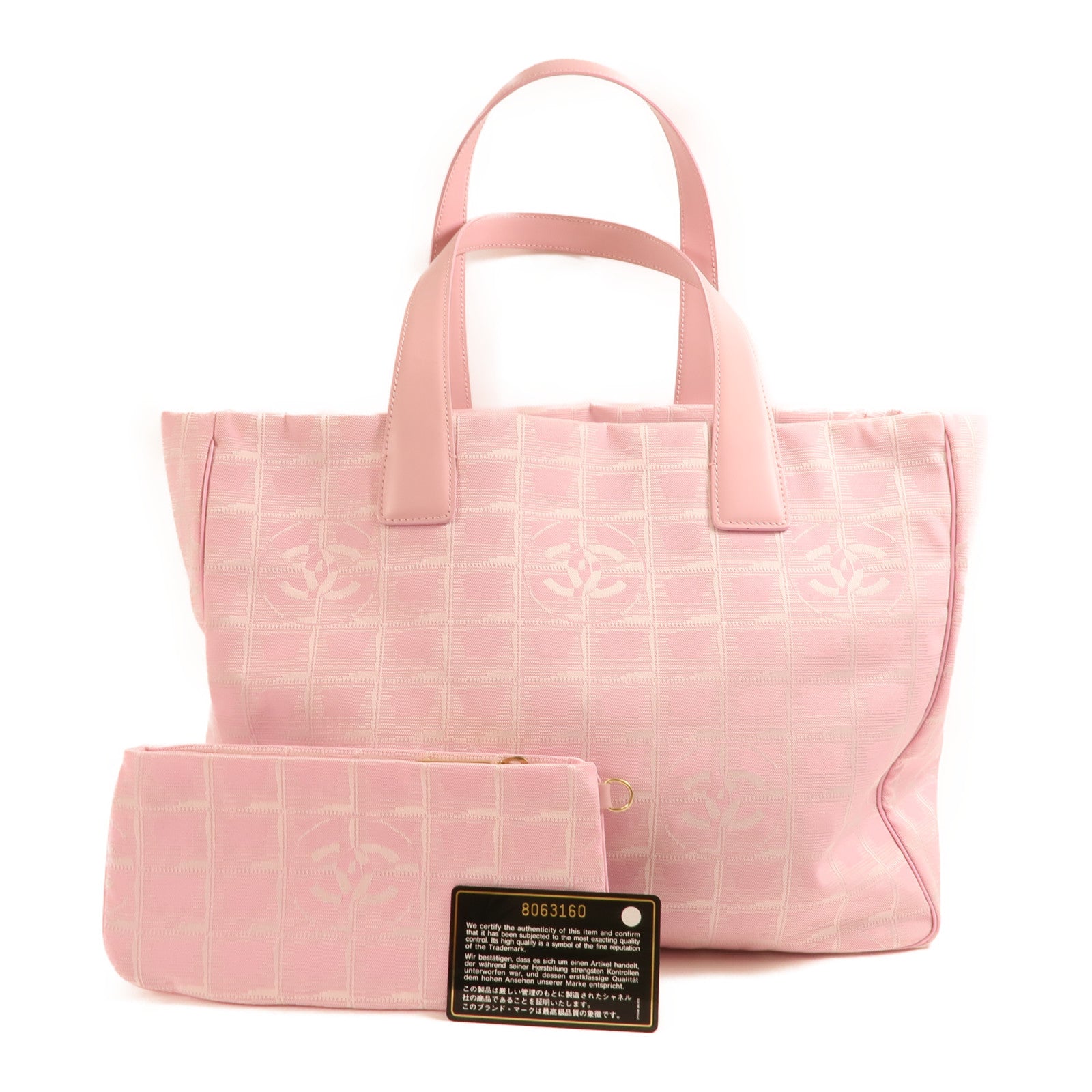 CHANEL 尼龍New Travel Line Tote金扣肩背袋/手挽袋