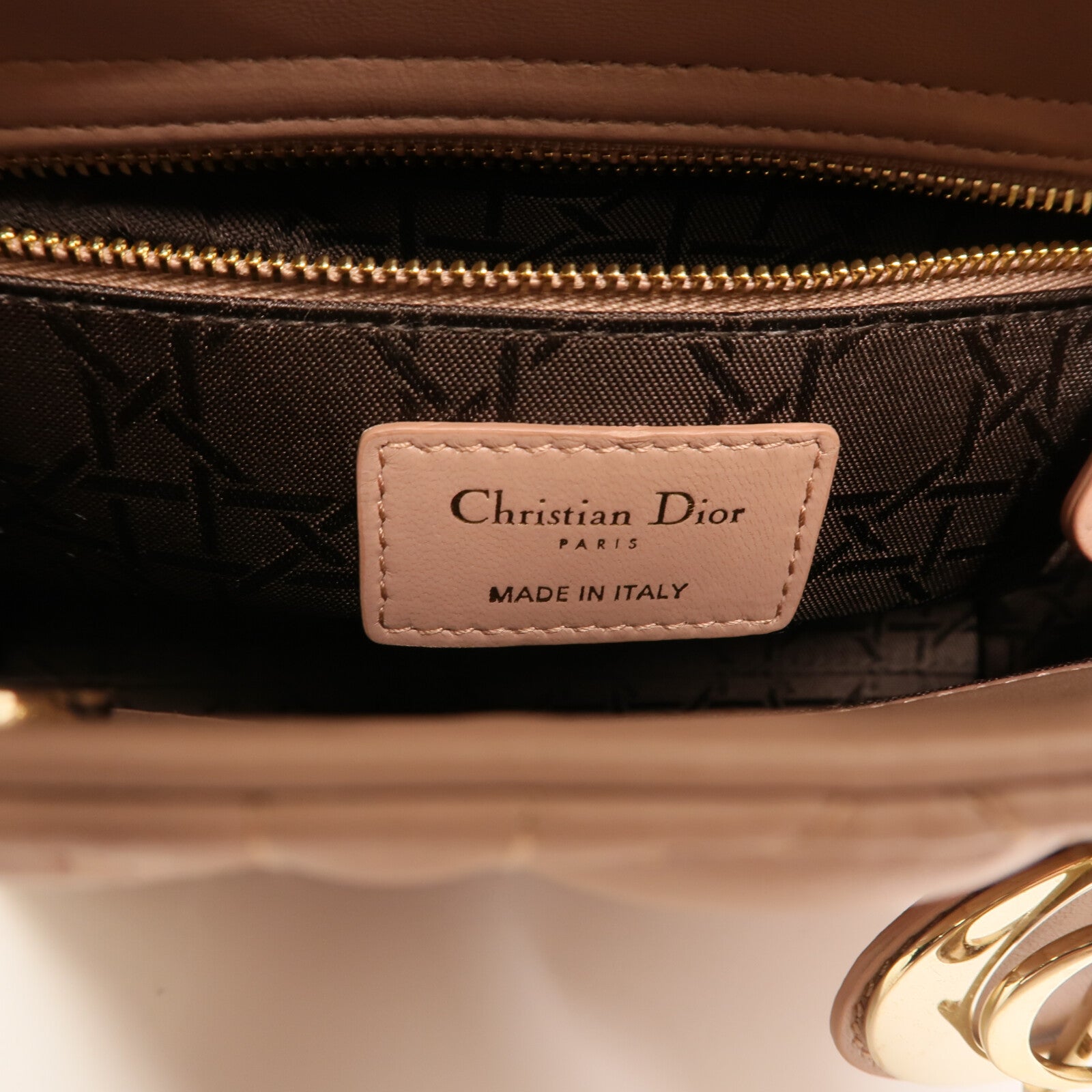 Dior 【激減優惠】羊皮皮革Lady Dior Small My ABCDior金扣手挽肩背兩用袋