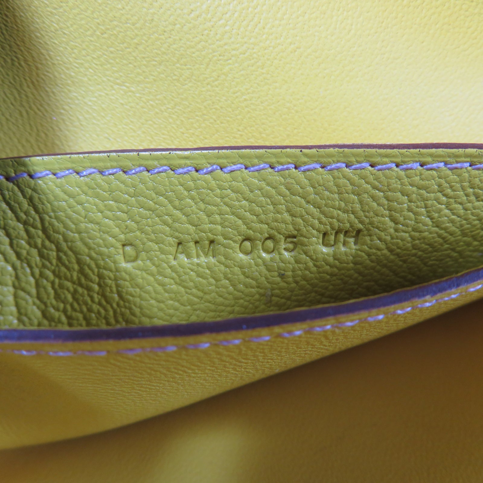 HERMES 【清倉大減價】Chevre皮革In The Loop To Go銀扣手拿包Lime 萊姆色