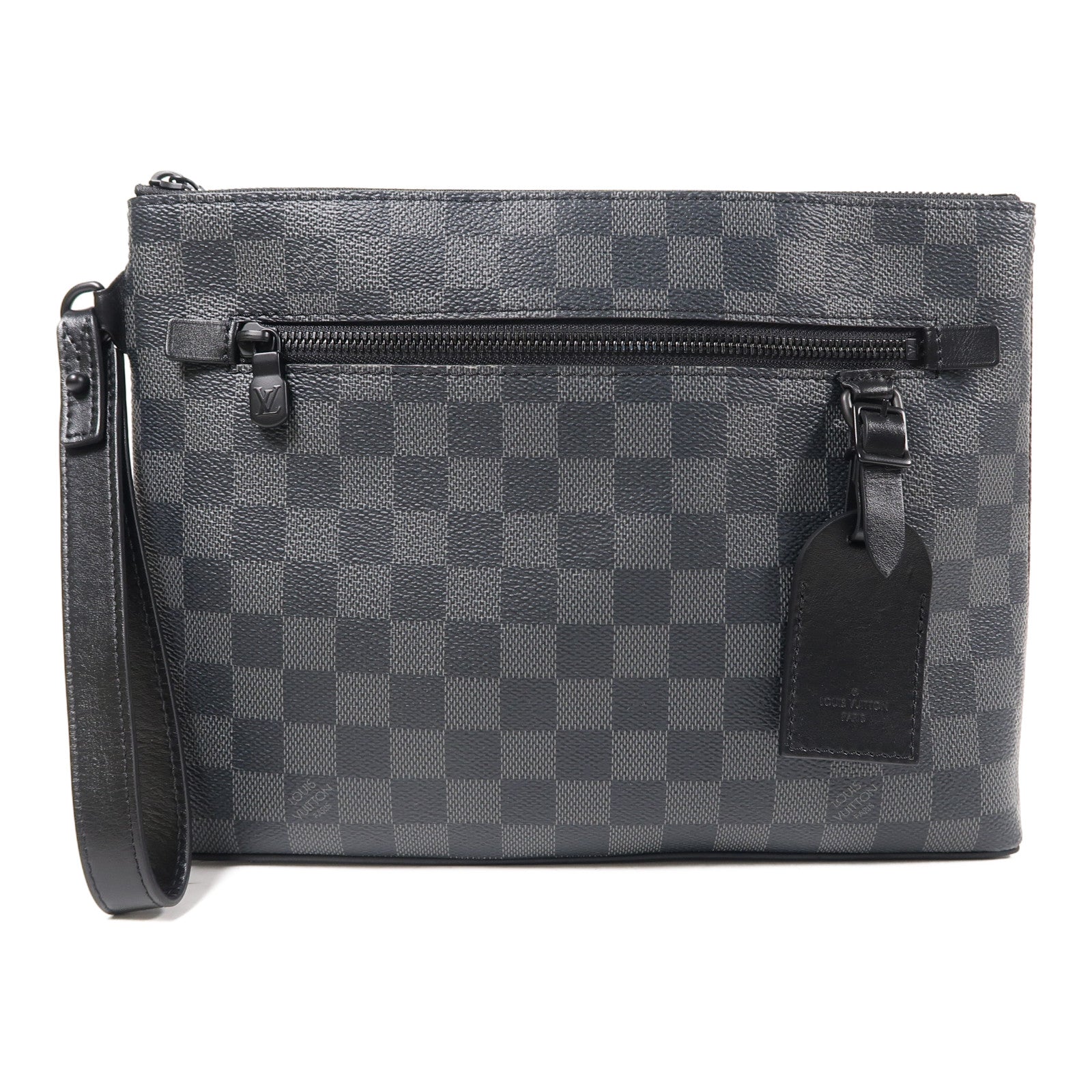 LOUIS VUITTON Damier Graphite Takeoff Pouch手拿包黑色