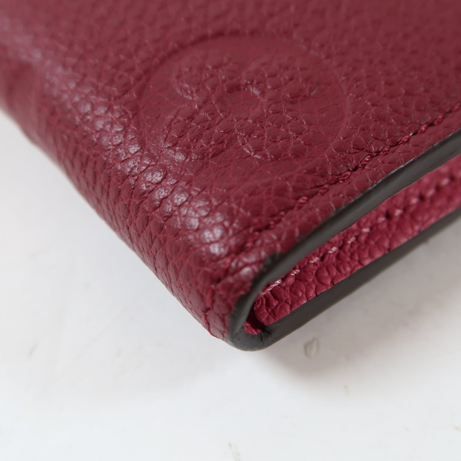 LOUIS VUITTON Monogram Empreinte Emilie Wallet金扣長錢包紅色