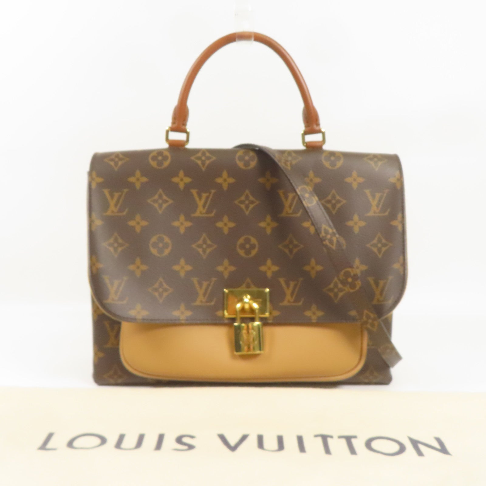 LOUIS VUITTON LV GHW Marignan 2way Shoulder Bag M44257 Monogram Brown