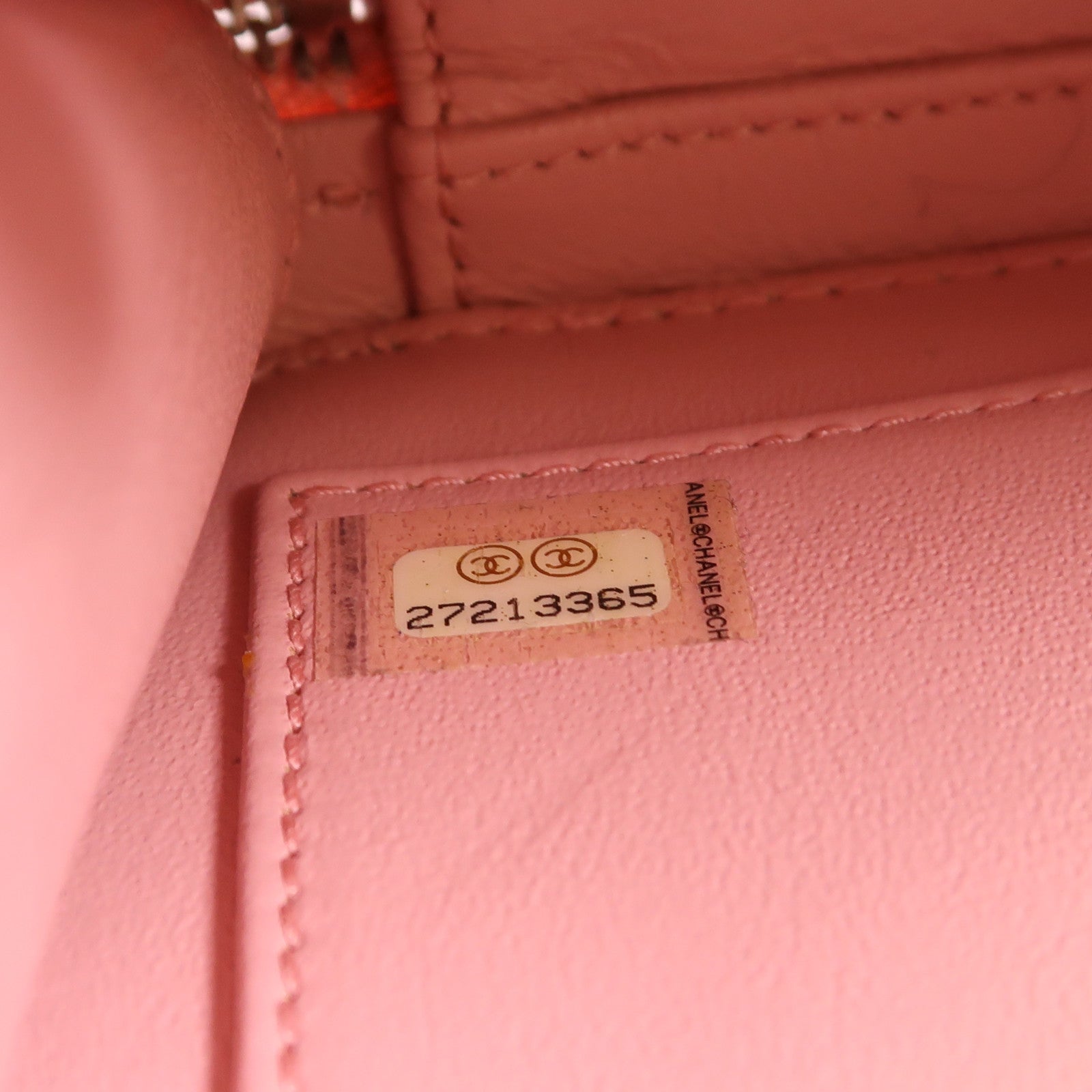 CHANEL 牛皮皮革Vanity Case銀扣手挽肩背兩用袋