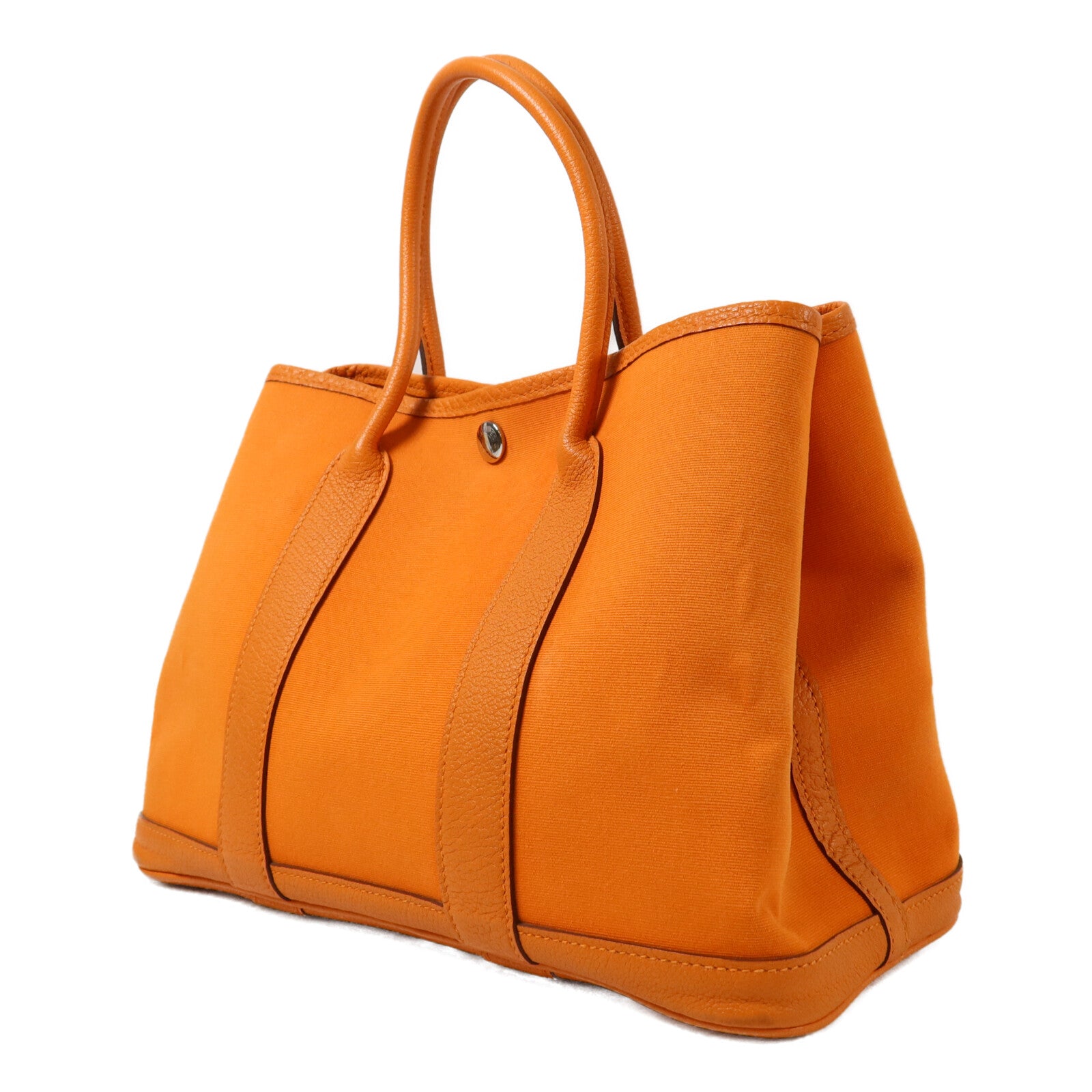 HERMES 帆布Garden Party TPM手挽袋Orange