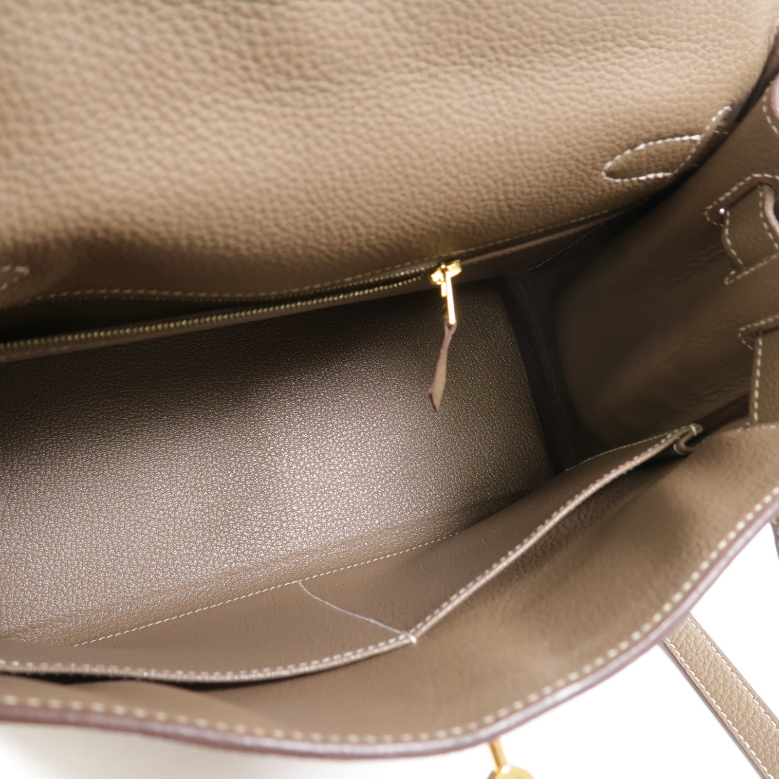 HERMES Togo皮革Kelly 28手挽肩背兩用袋Etoupe