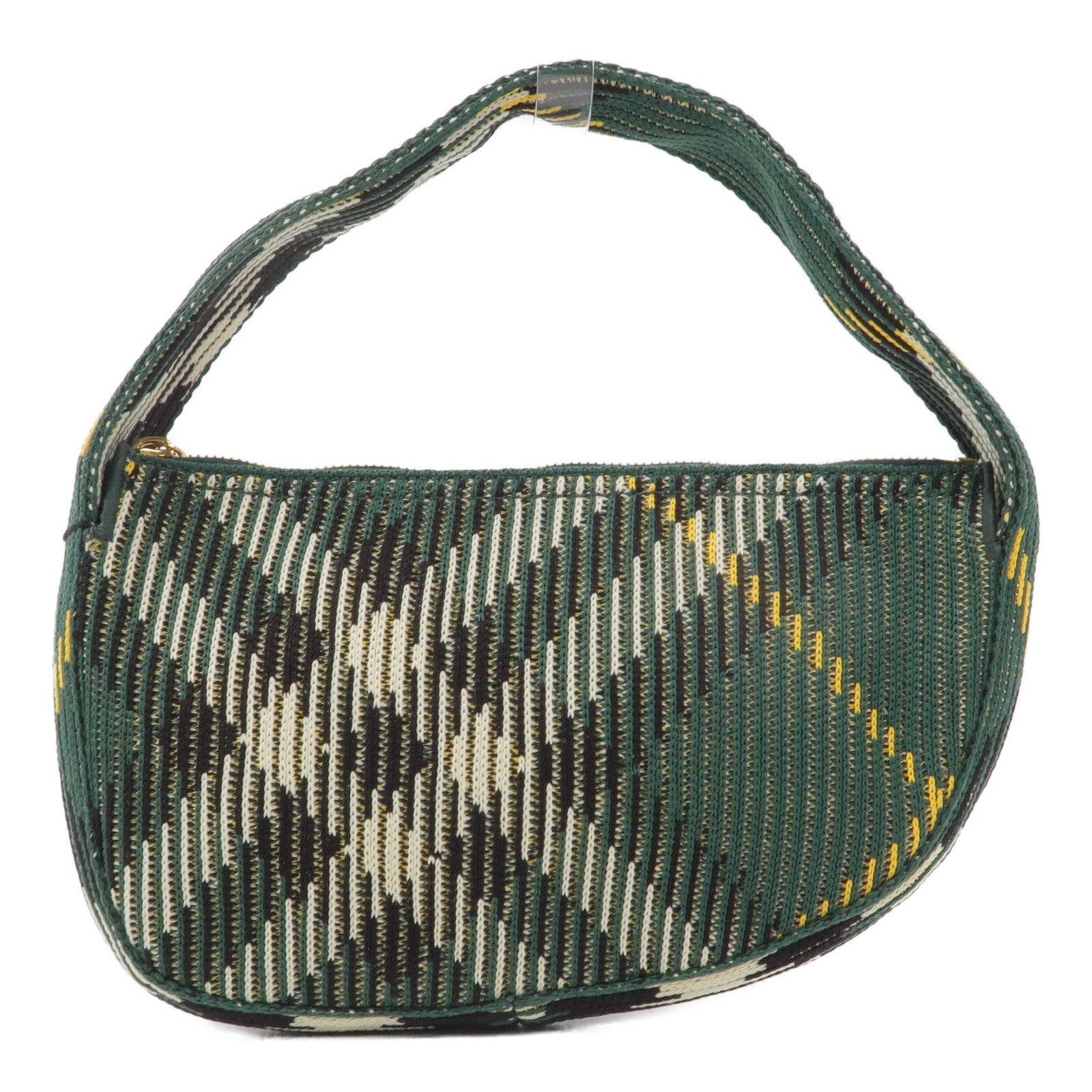 BURBERRY 尼龍Knit Baguette手挽袋