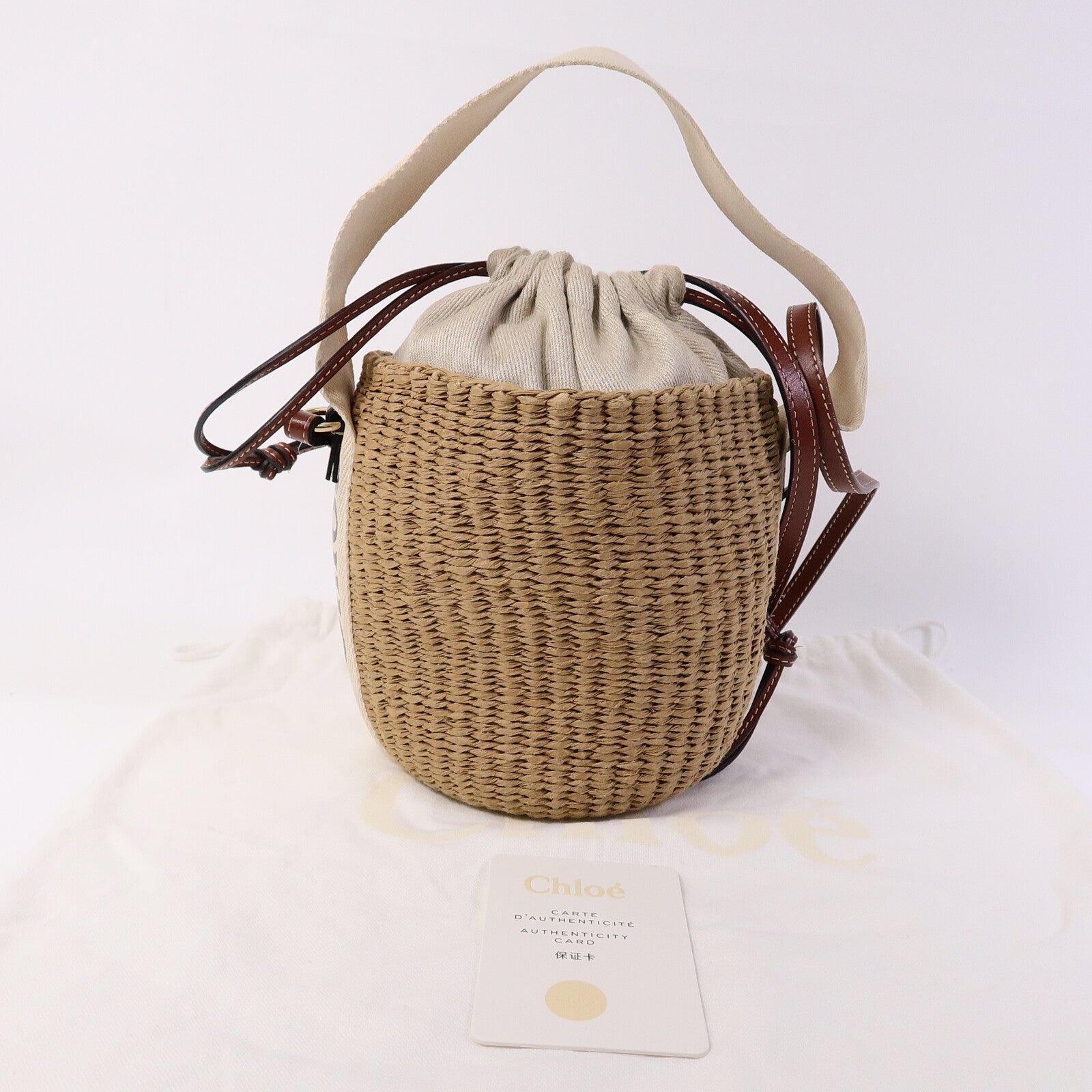 Chloe 藤料Small Woody Basket手挽肩背兩用袋
