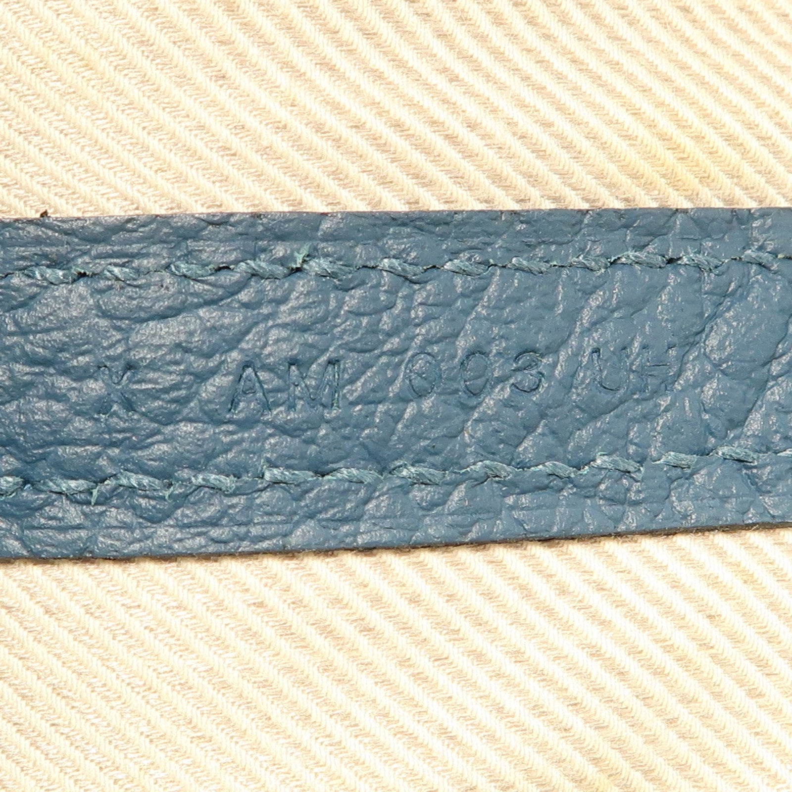 HERMES Negonda皮革Garden Party PM手挽袋Bleu Outremer