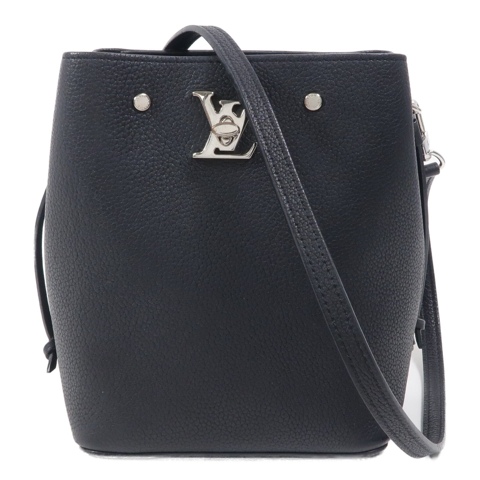 LOUIS VUITTON 牛皮皮革Nano Lockme Bucket肩背袋