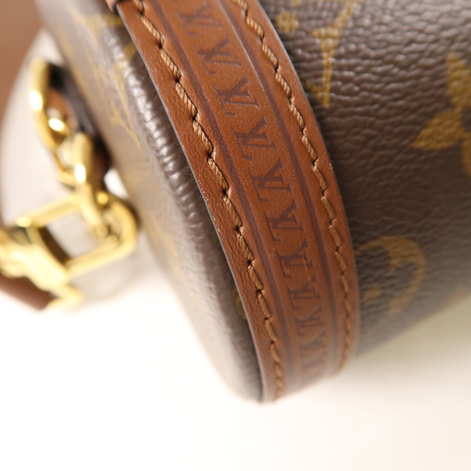 LOUIS VUITTON Monogram Papillon Trunk金扣手挽肩背兩用袋棕色