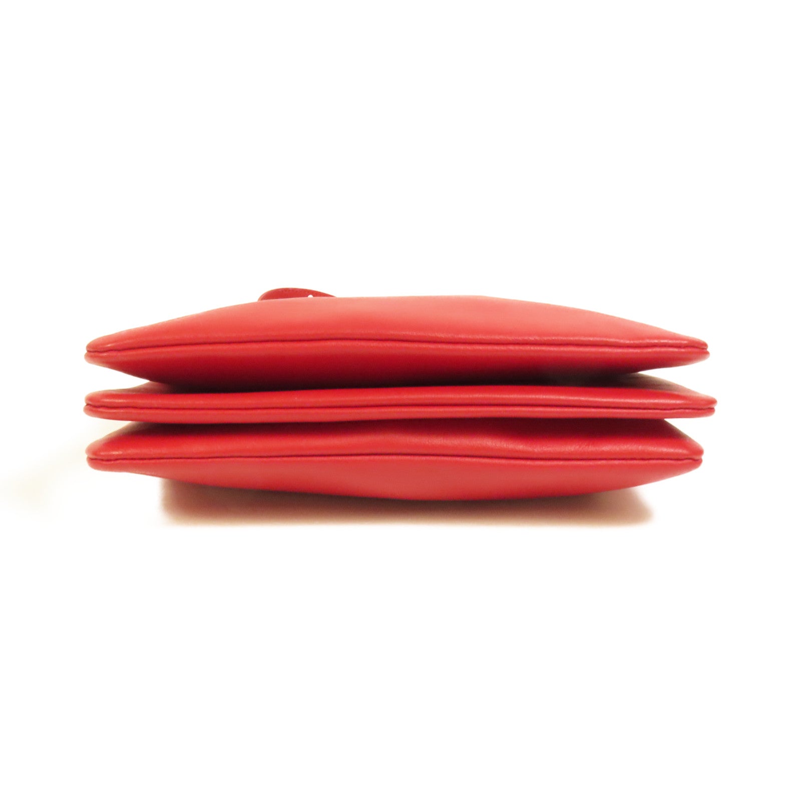 CELINE 羊皮皮革Trio金扣肩背袋