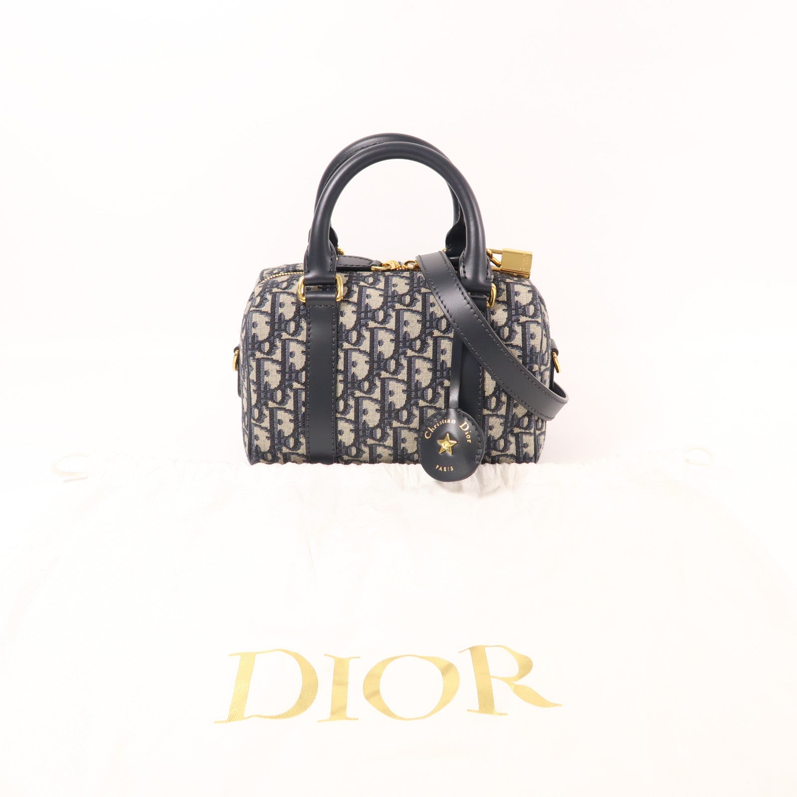 Dior 【激減優惠】帆布Groove 20金扣手挽肩背兩用袋