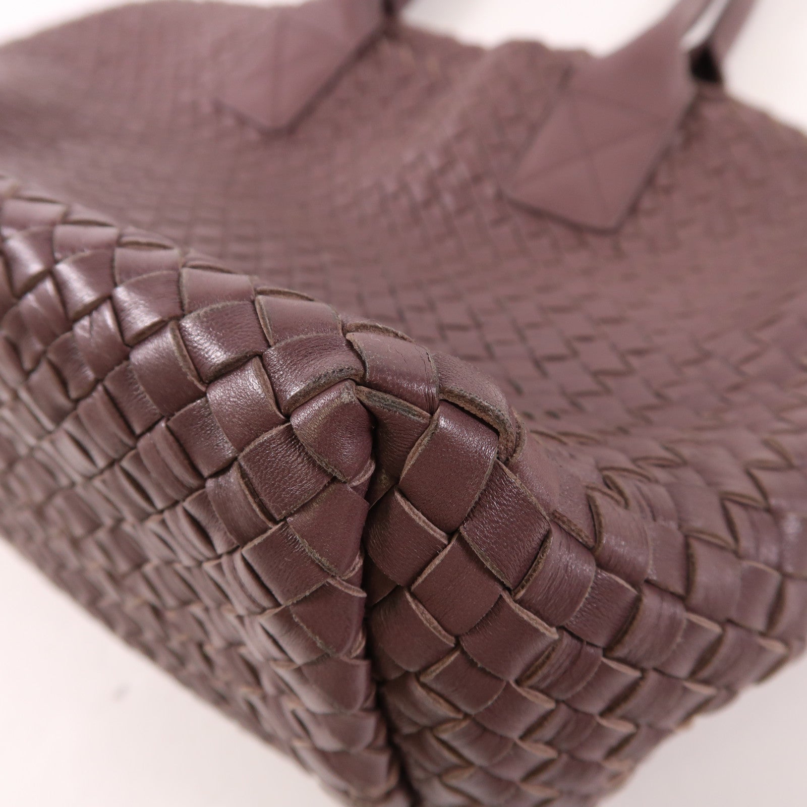 BOTTEGA VENETA BV Tote Bag Lambskin Leather Purple 141498