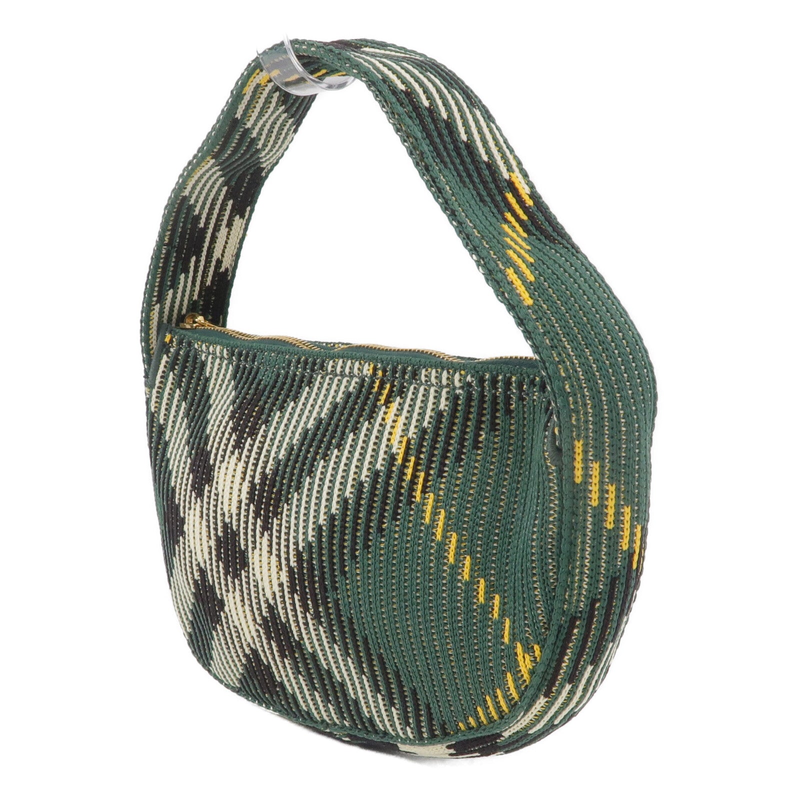 BURBERRY 尼龍Knit Baguette手挽袋