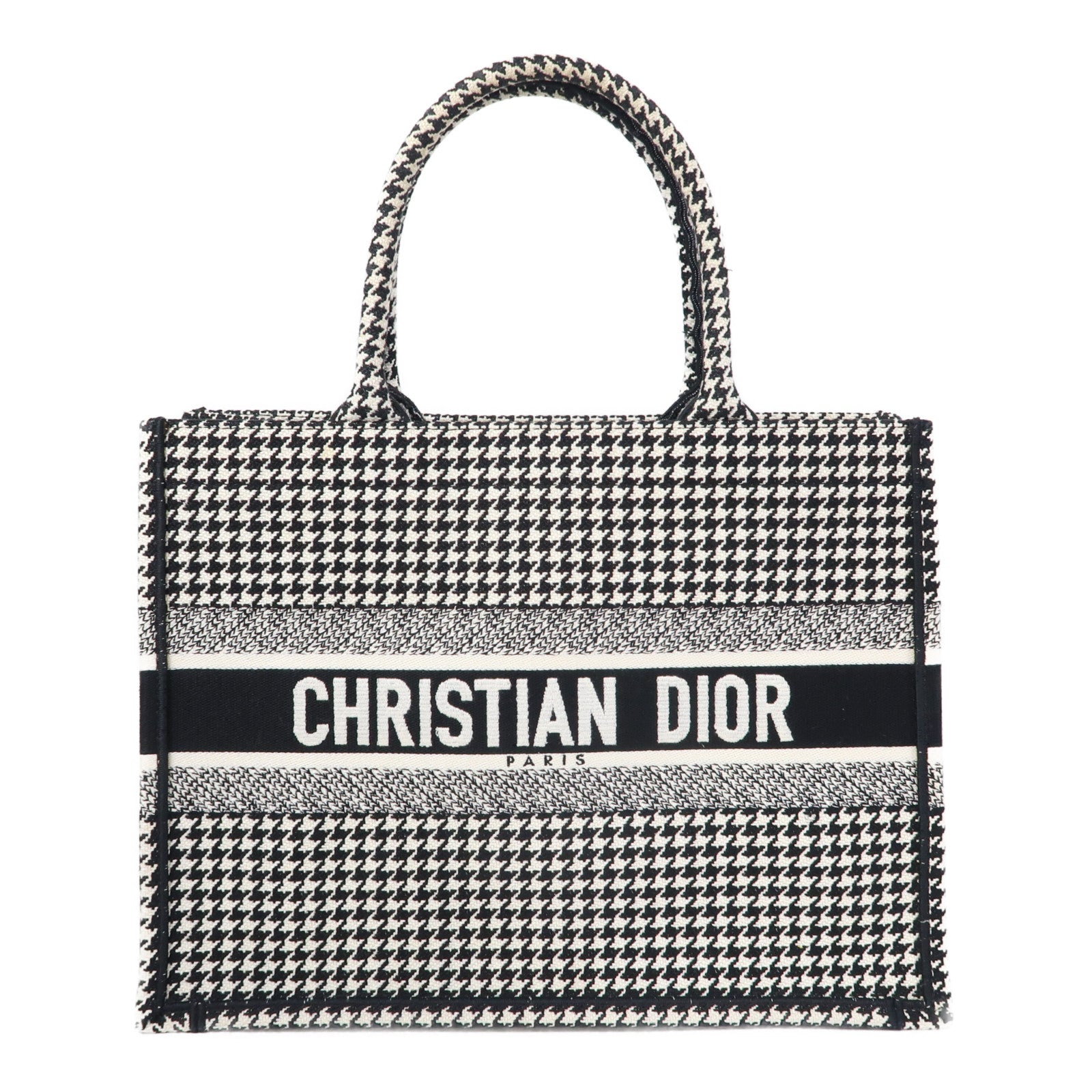 Dior 帆布Book Tote手挽袋黑色/白色