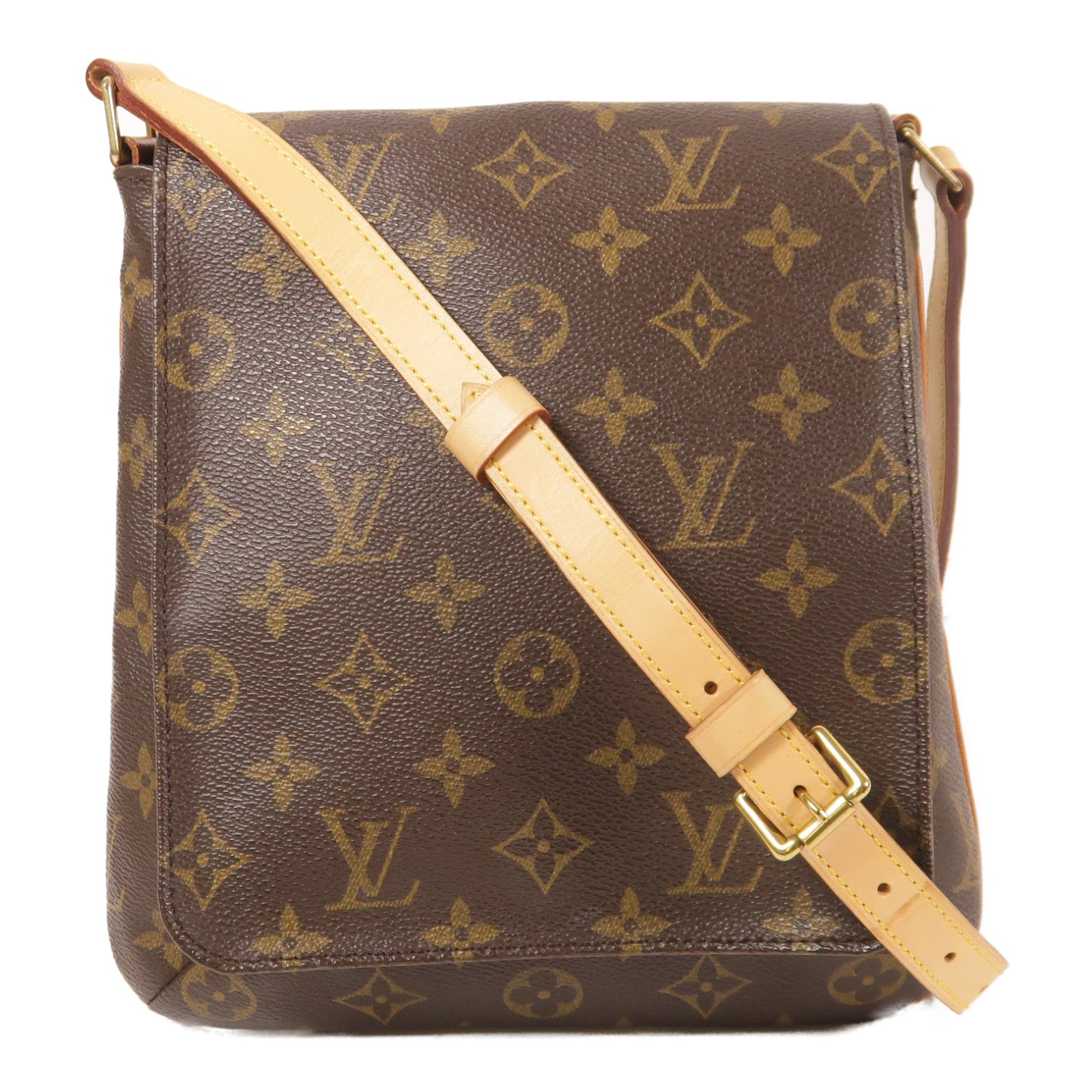 LOUIS VUITTON Monogram Musette Salsa金扣肩背袋