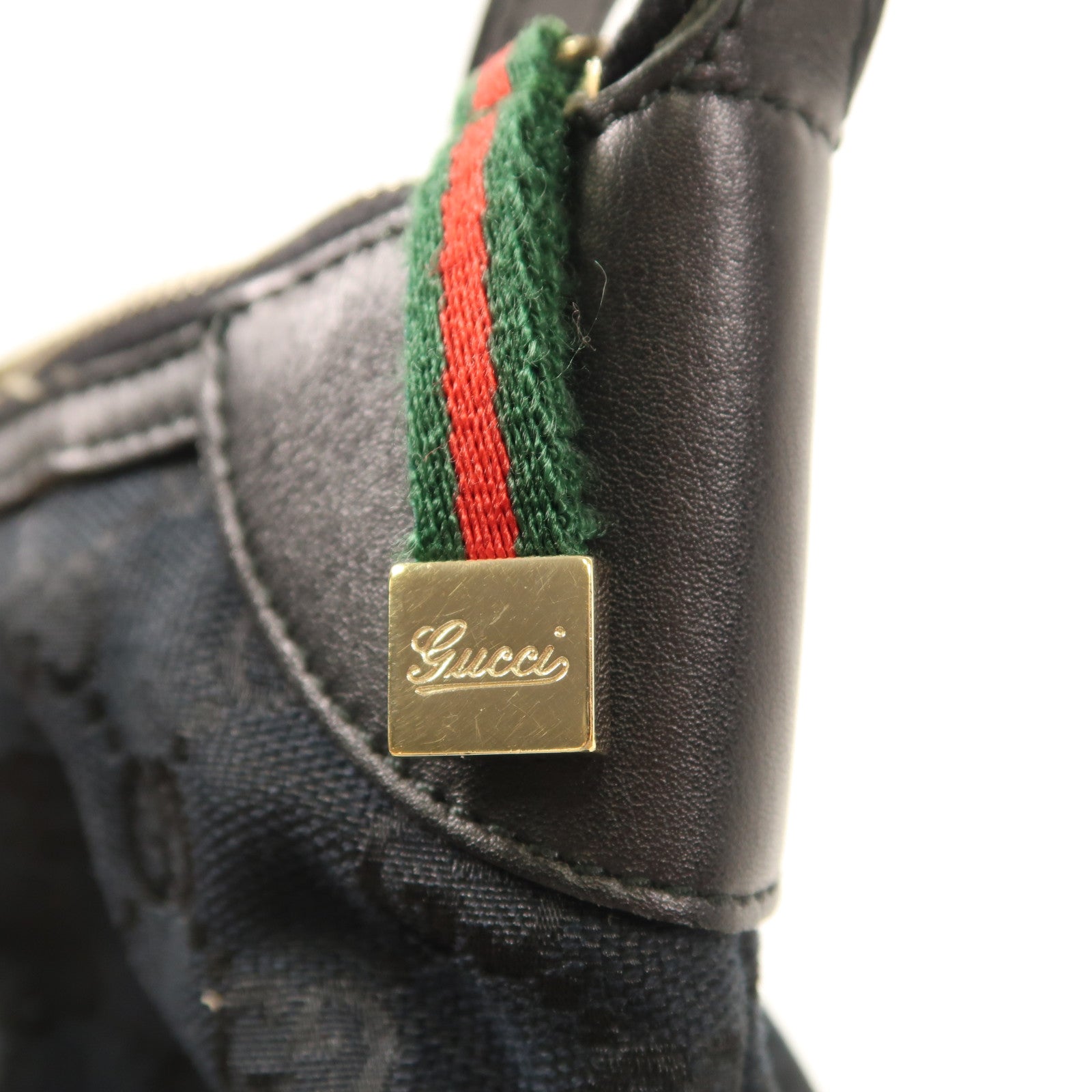 GUCCI 帆布Accessory Pouch金扣手挽袋
