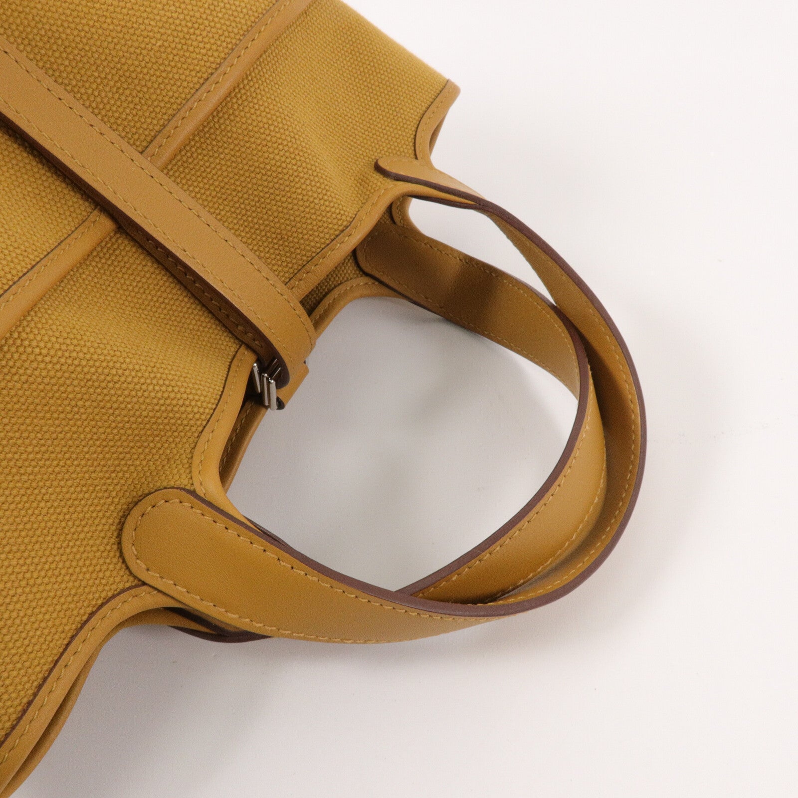 HERMES 帆布Picotin PM手挽袋Seasame