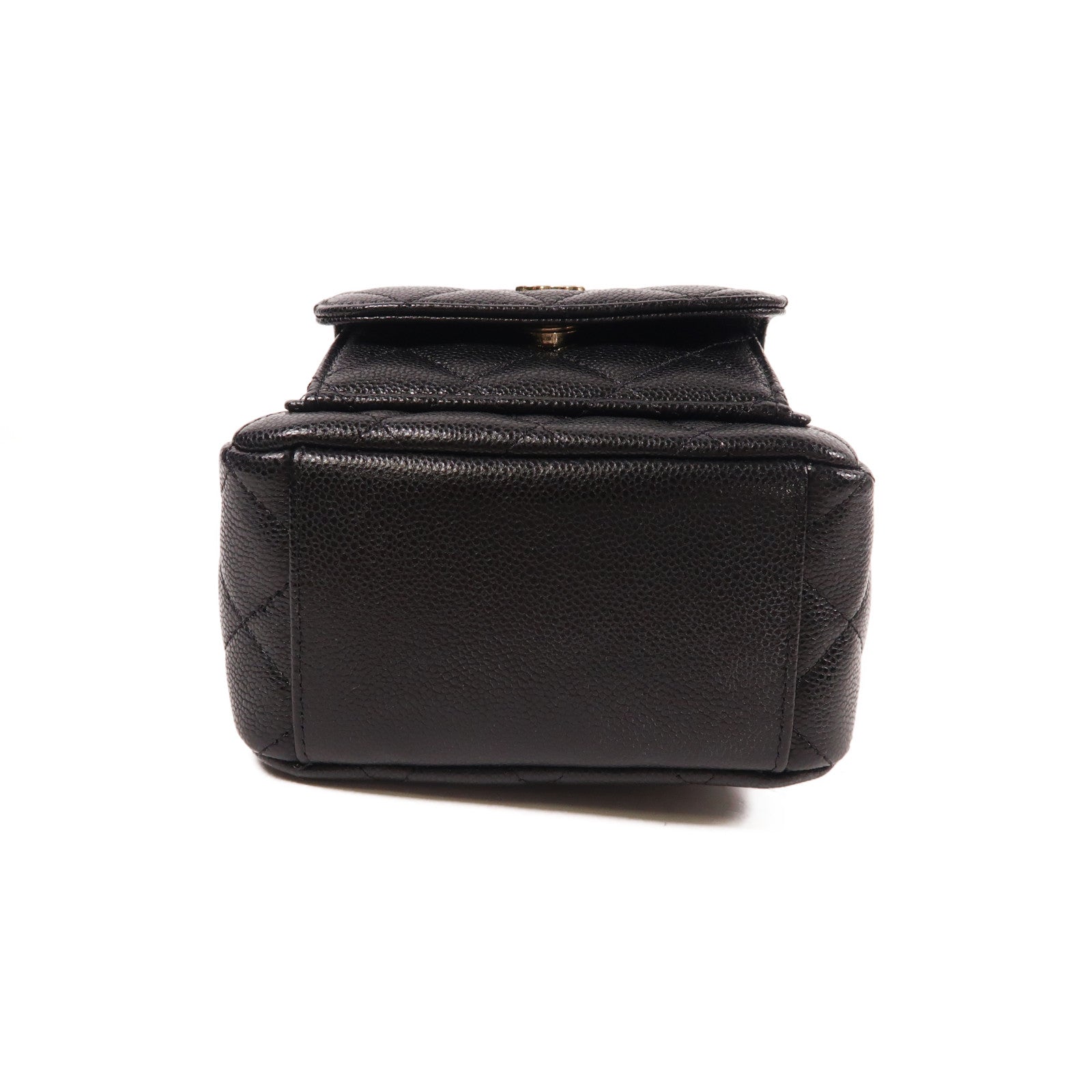 CHANEL 牛皮皮革24C Mini Backpack金扣背包