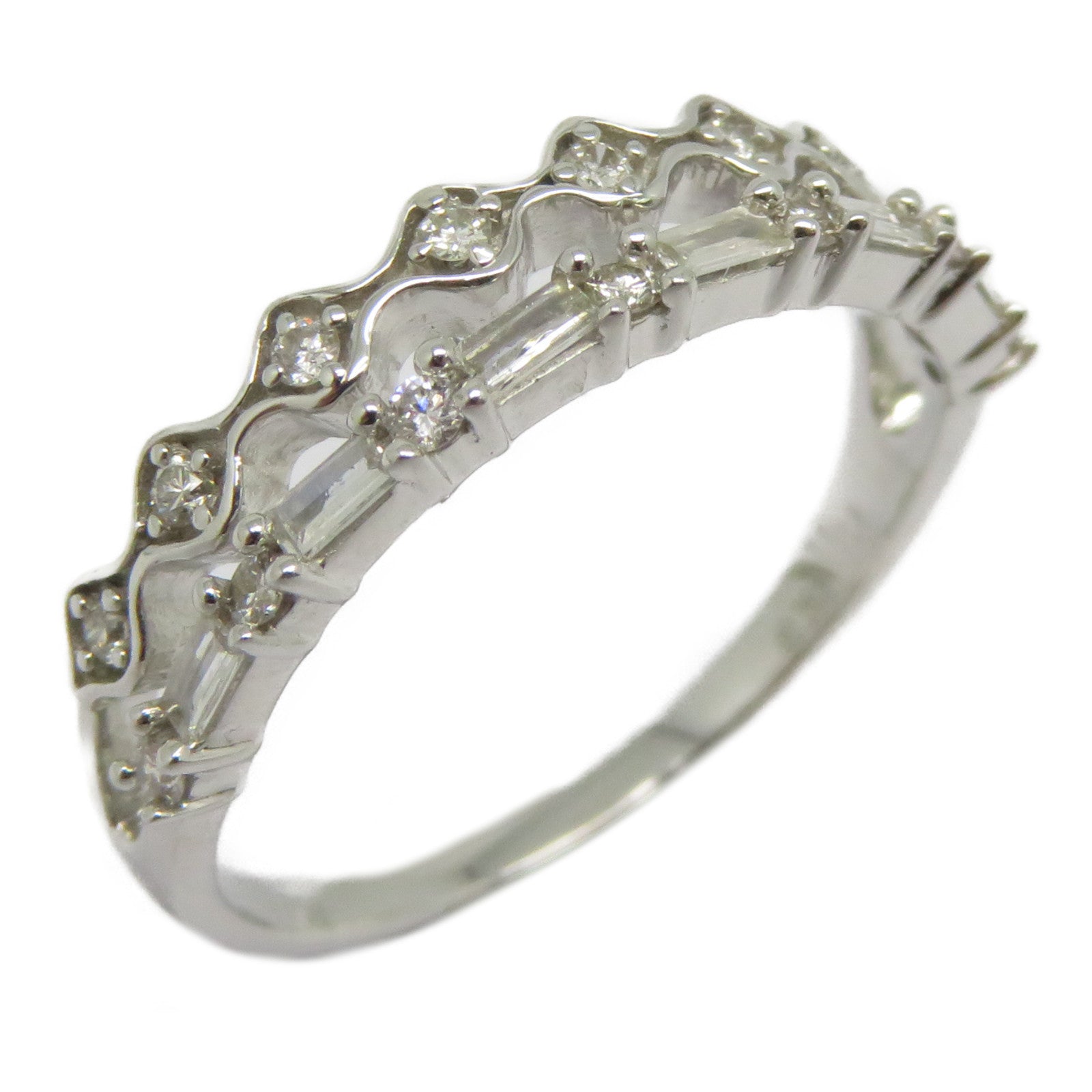 JEWELRY 【激減優惠】18K白金Diamond Ring 0.26ct鑽石戒指US#6.75銀色