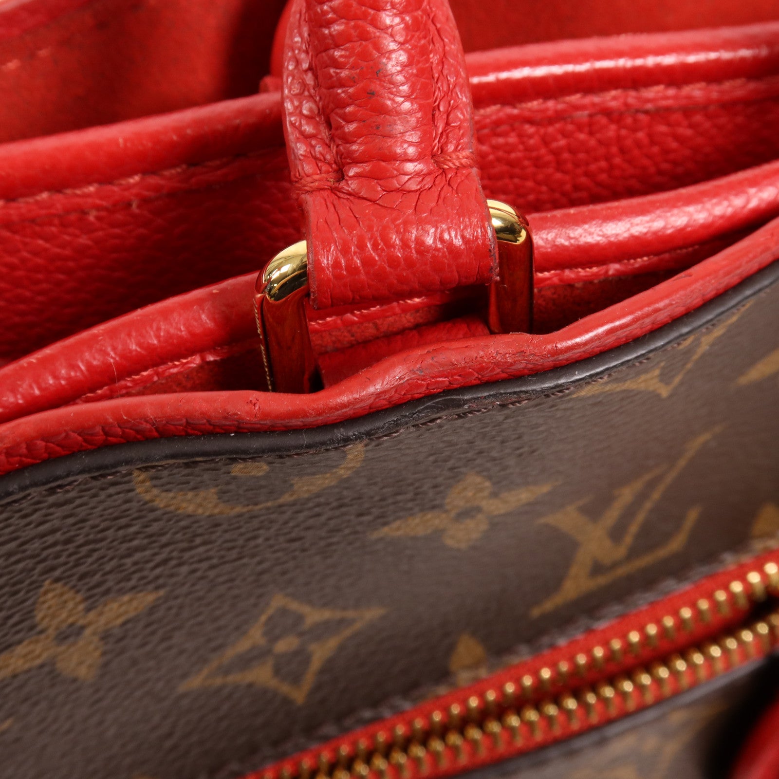 LOUIS VUITTON Monogram Popincourt PM金扣手挽肩背兩用袋