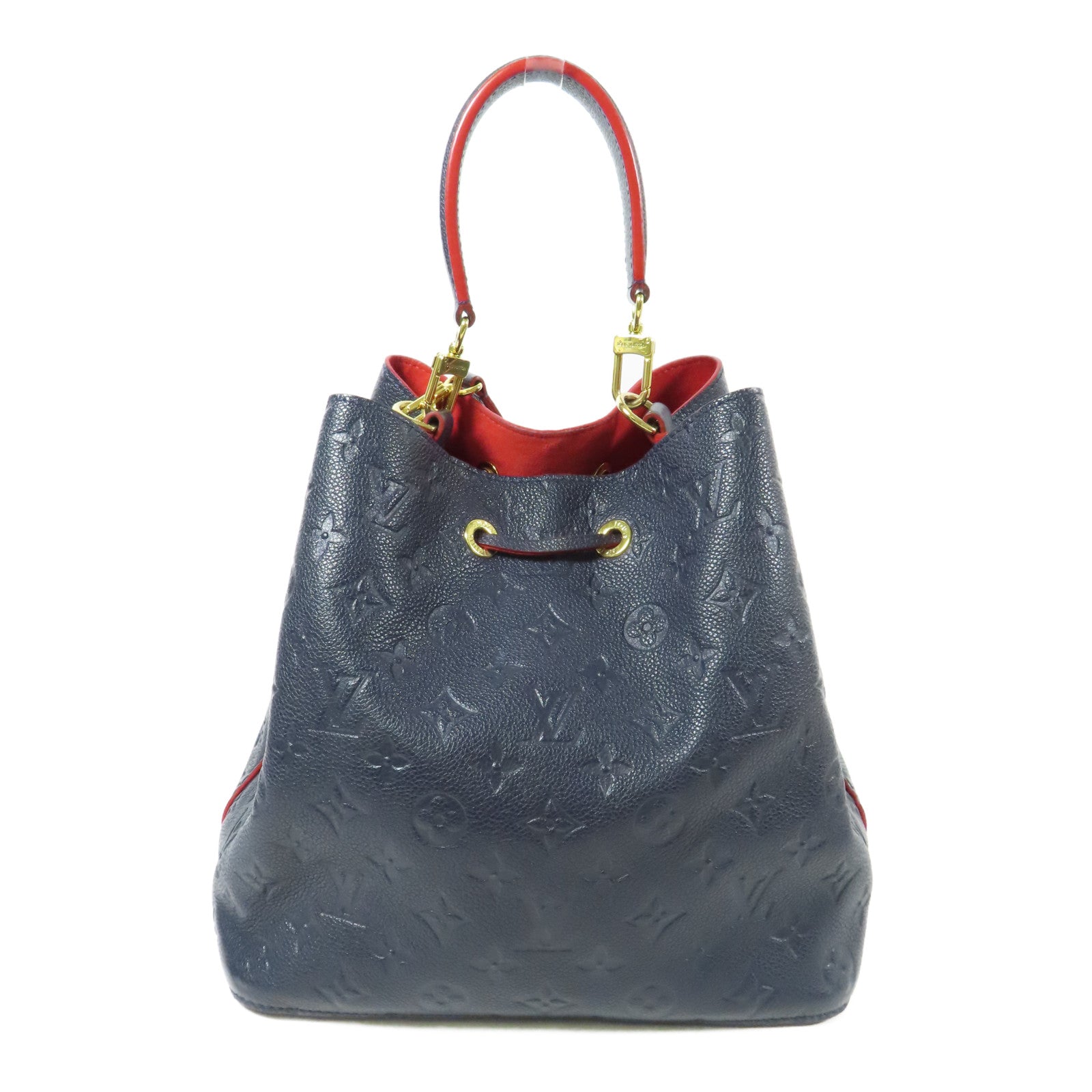 LOUIS VUITTON Monogram Empreinte Neo Noe MM金扣手挽肩背兩用袋