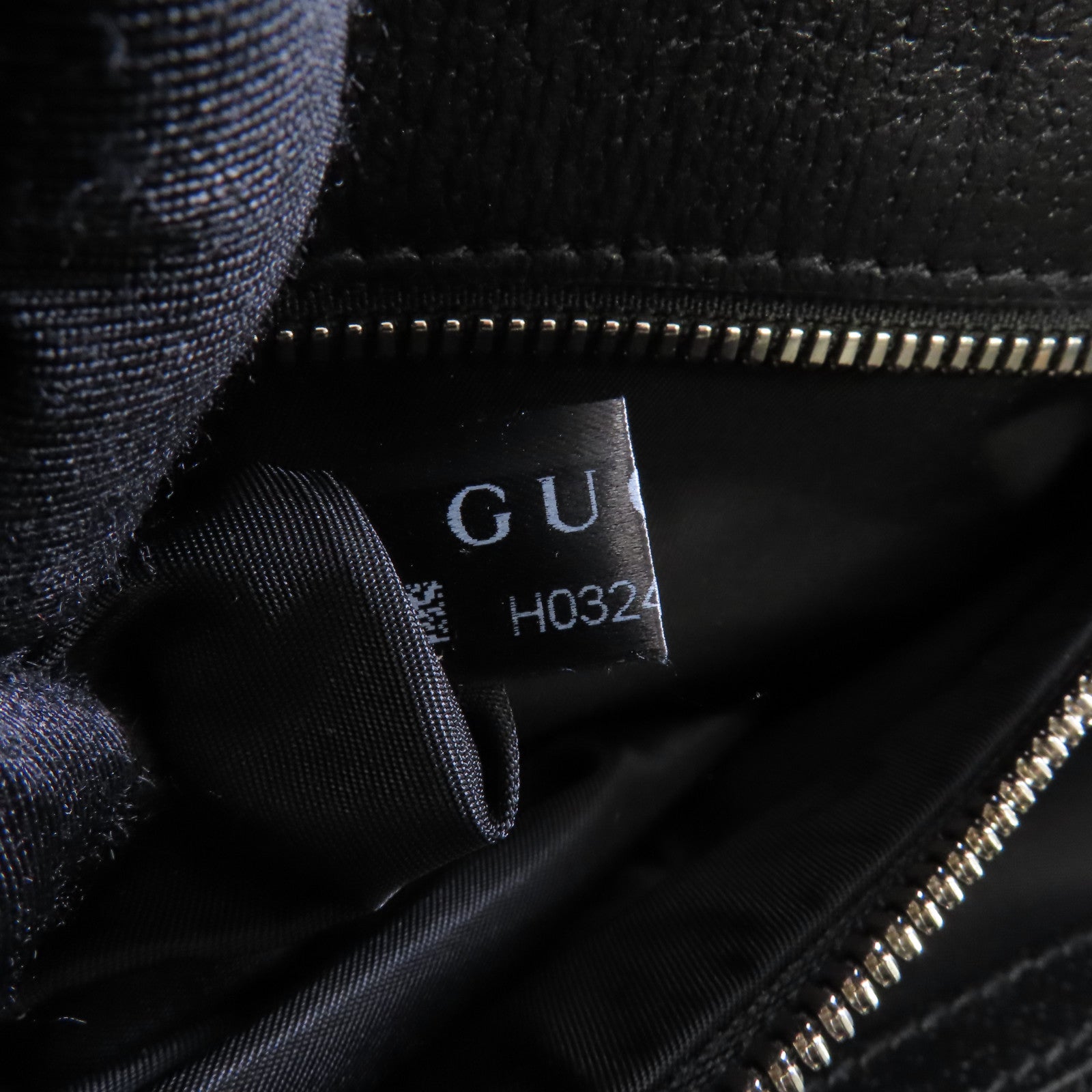 GUCCI 尼龍Tote Bag銀扣手挽袋黑色