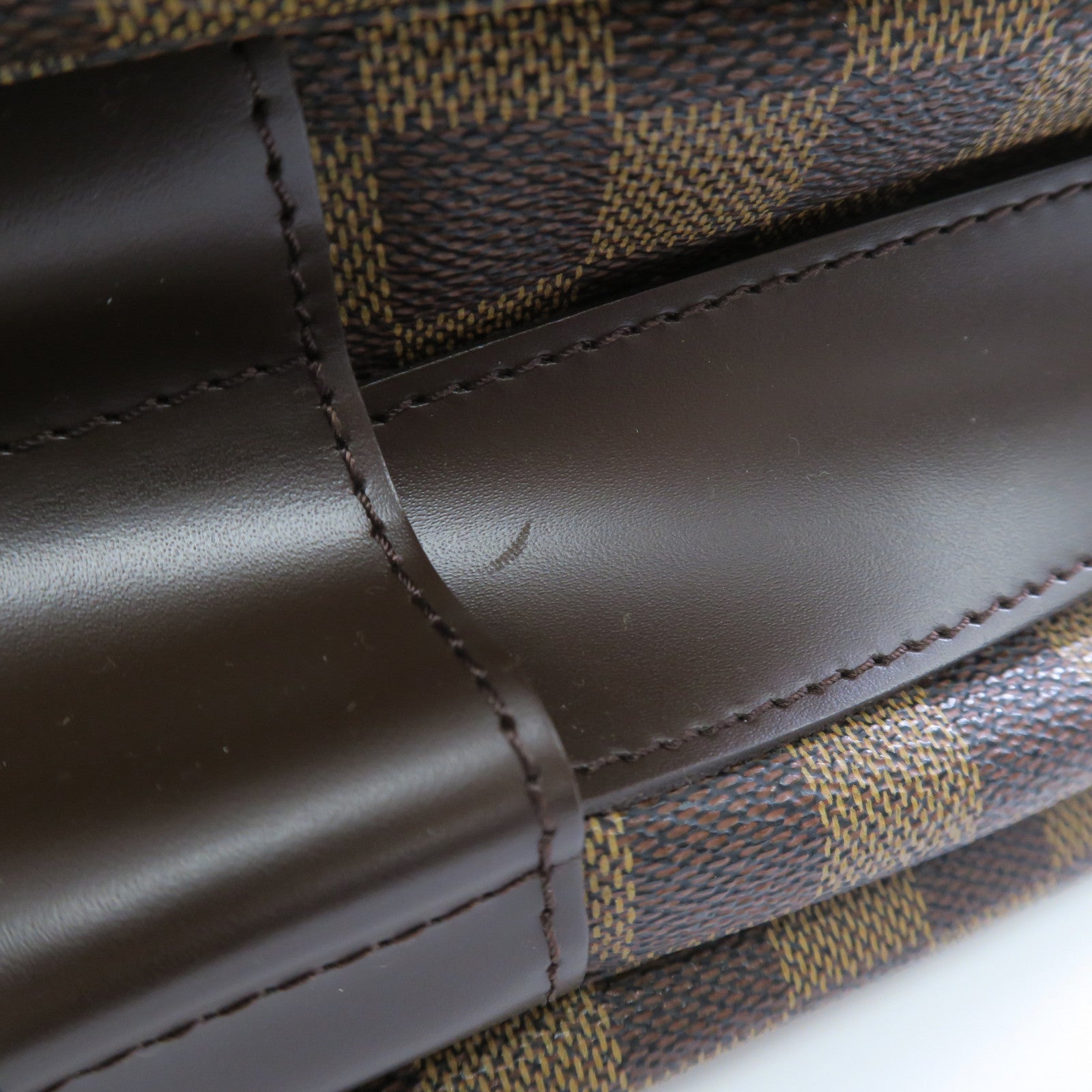 LOUIS VUITTON Damier Naviglio金扣肩背袋啡色