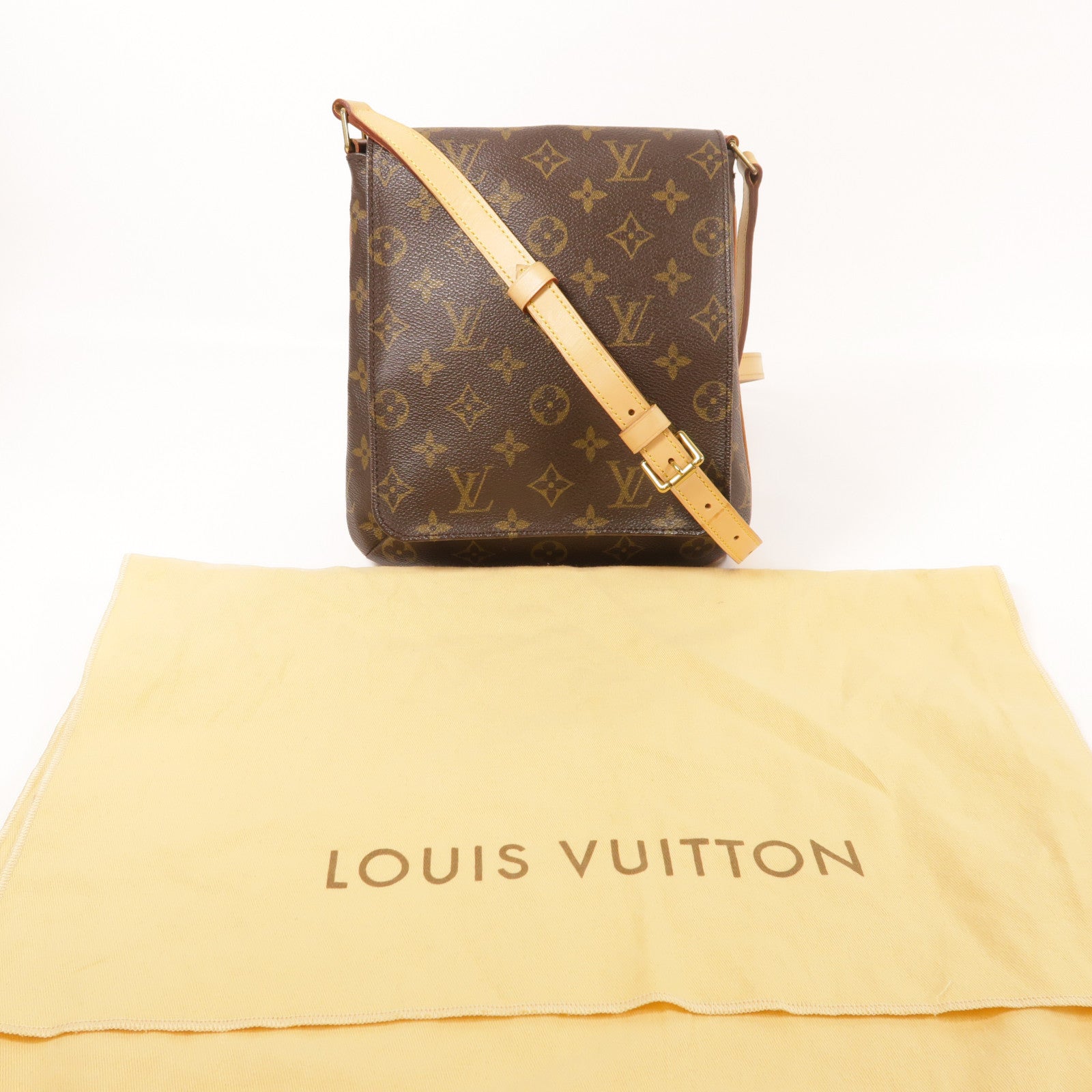 LOUIS VUITTON Monogram Musette Salsa金扣肩背袋
