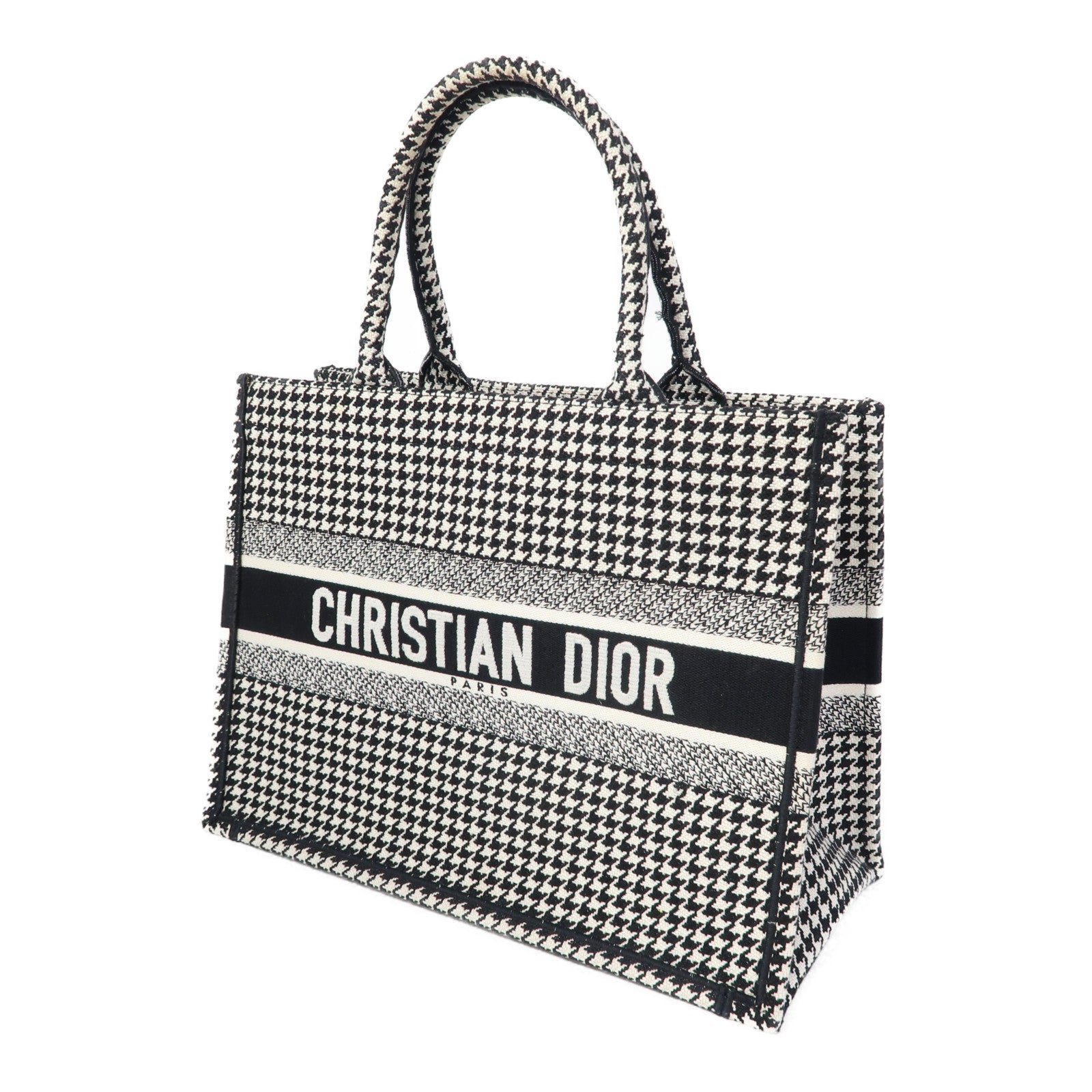 Dior 帆布Book Tote手挽袋黑色/白色