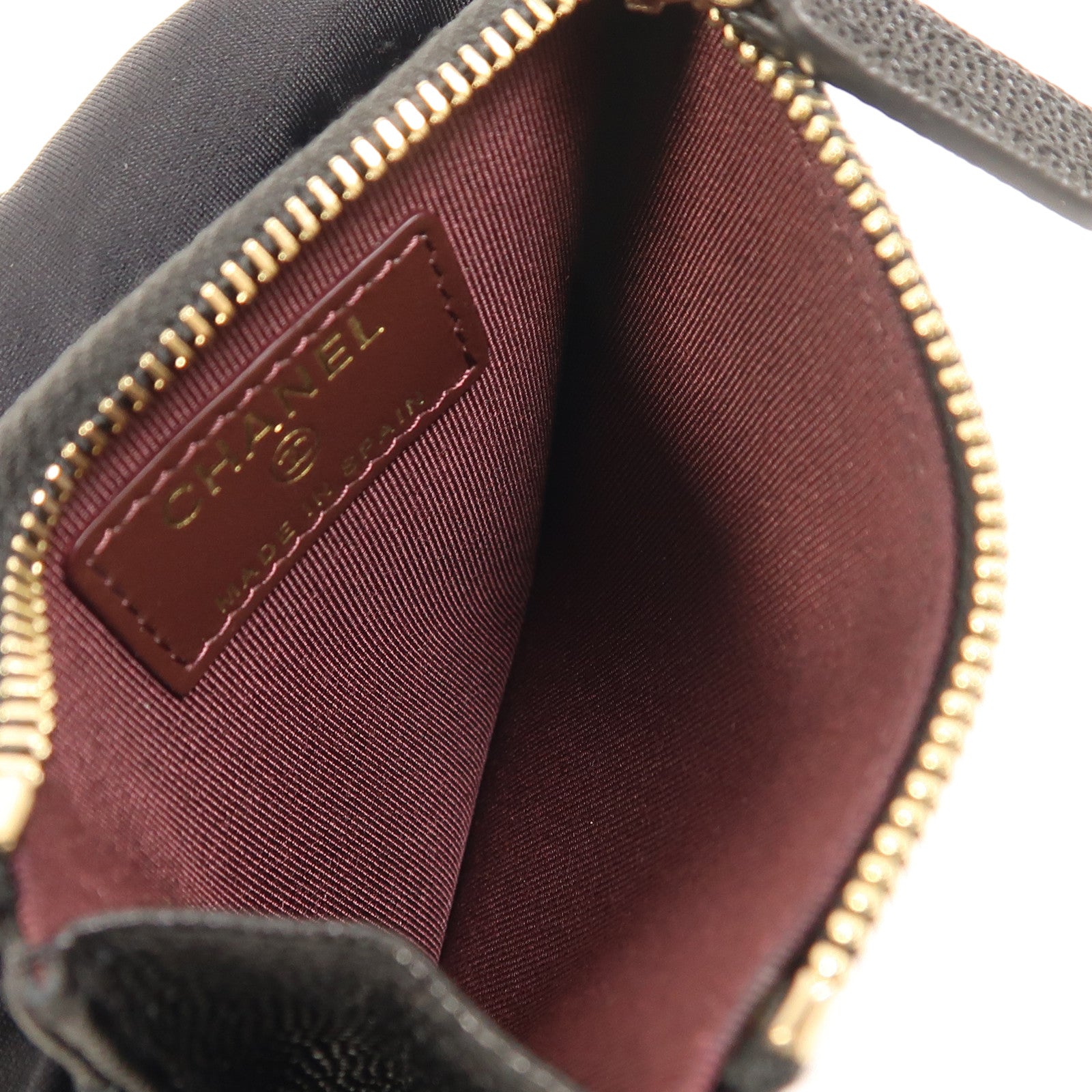 CHANEL 牛皮皮革Card Case金扣卡片套