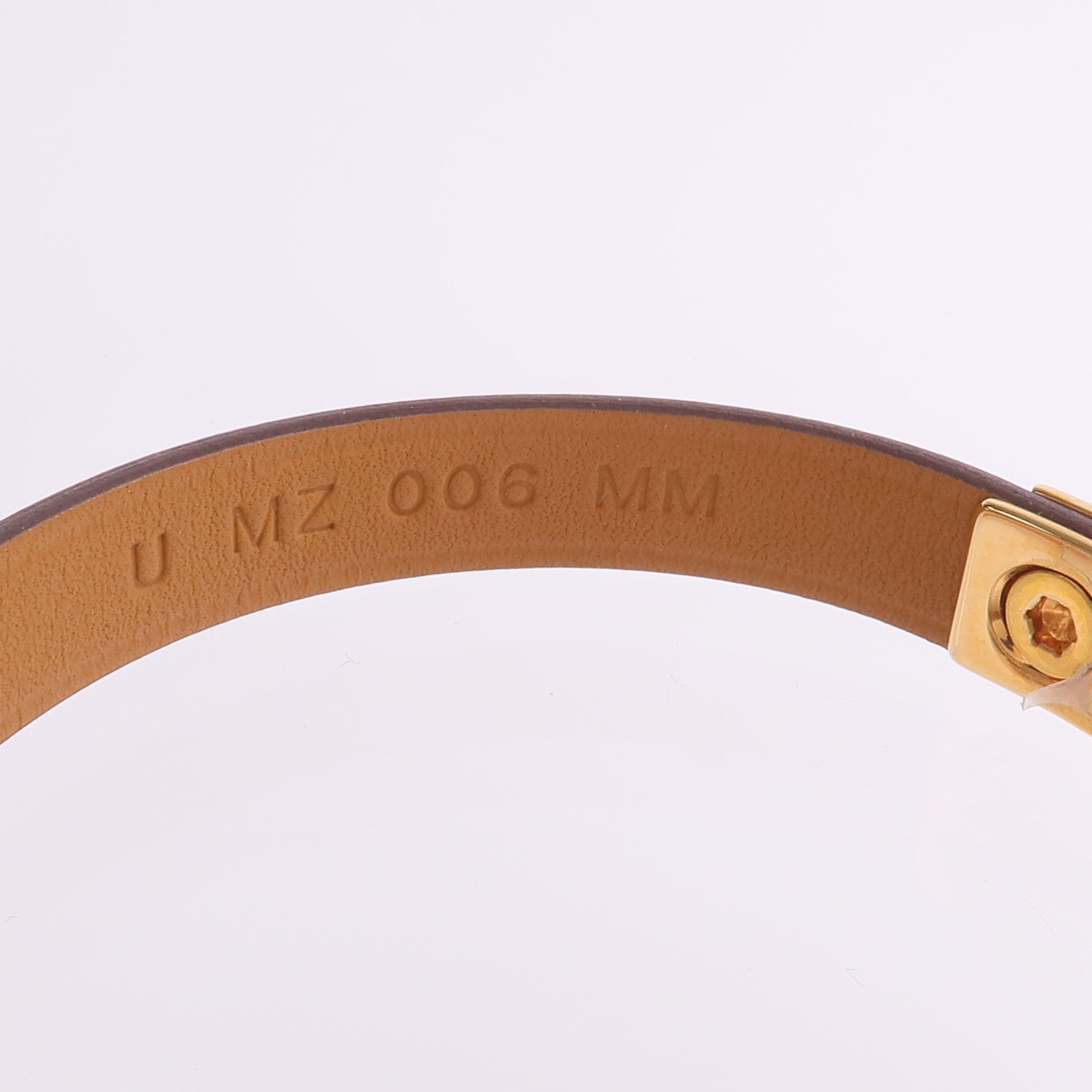 HERMES Swift皮革Rivale Mini Bracelet金扣手帶Etoupe