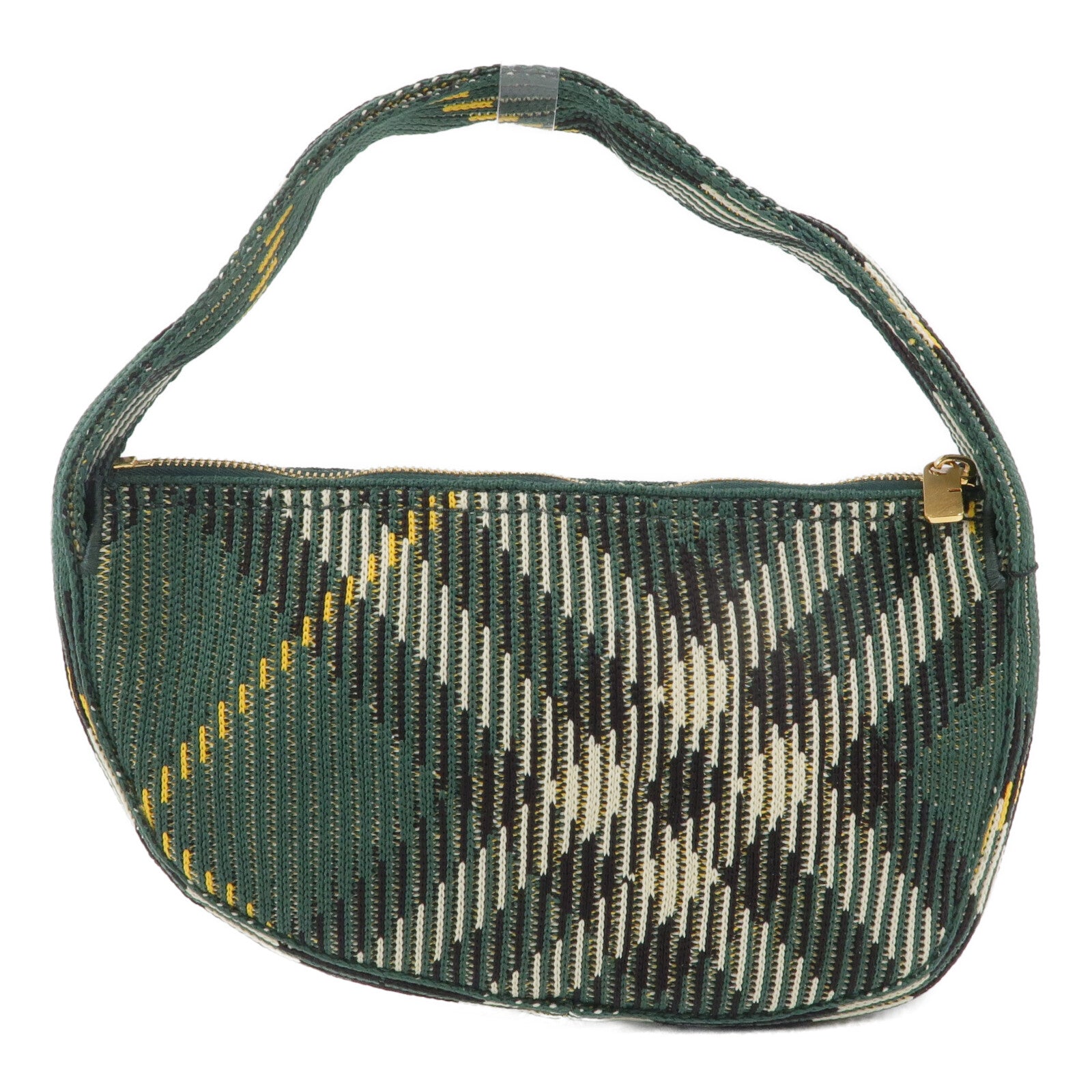 BURBERRY 尼龍Knit Baguette手挽袋