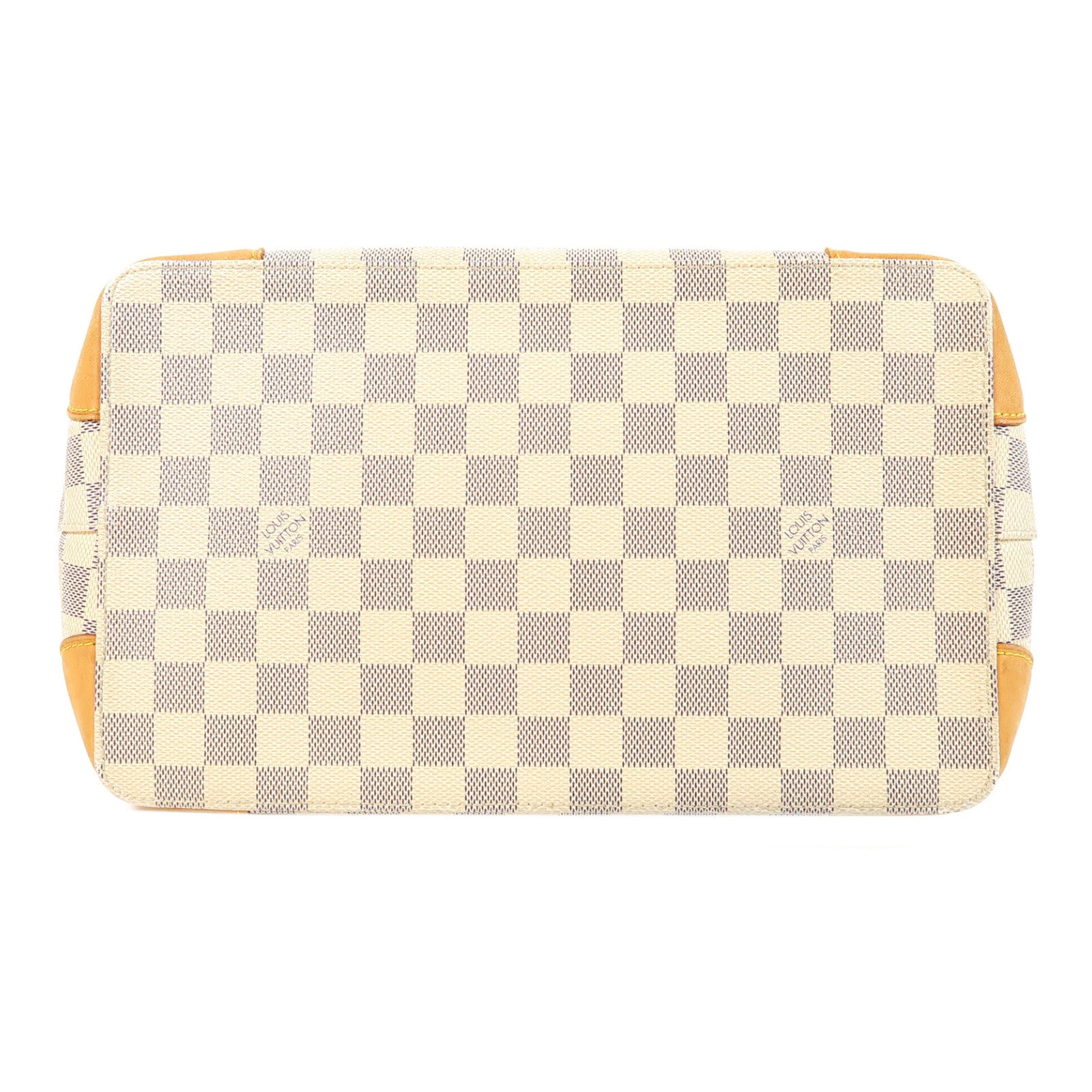 LOUIS VUITTON 【激減優惠】Damier Azur Hampstead PM金扣手挽袋白色